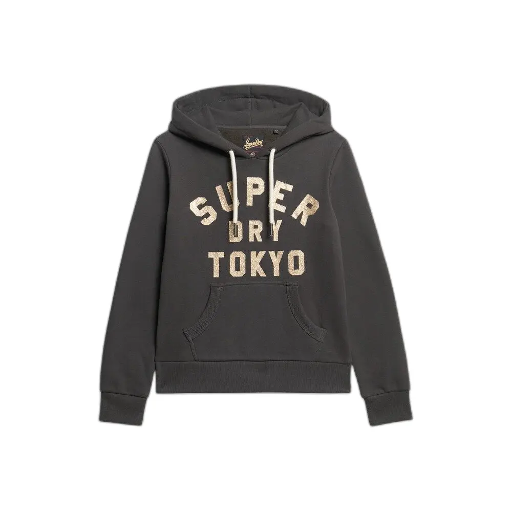 Felpa con cappuccio da donna Superdry Glitter Graphic Logo