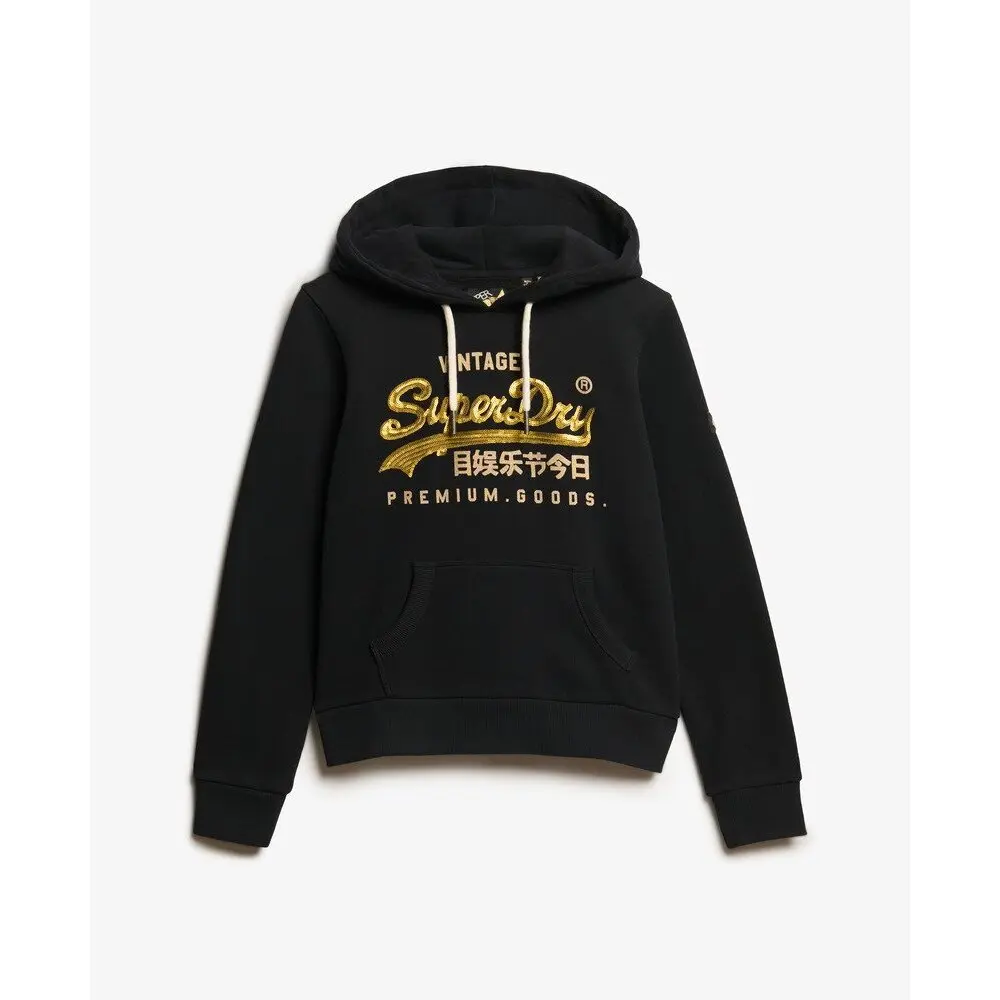 Felpa con cappuccio da donna Superdry Vintage Logo