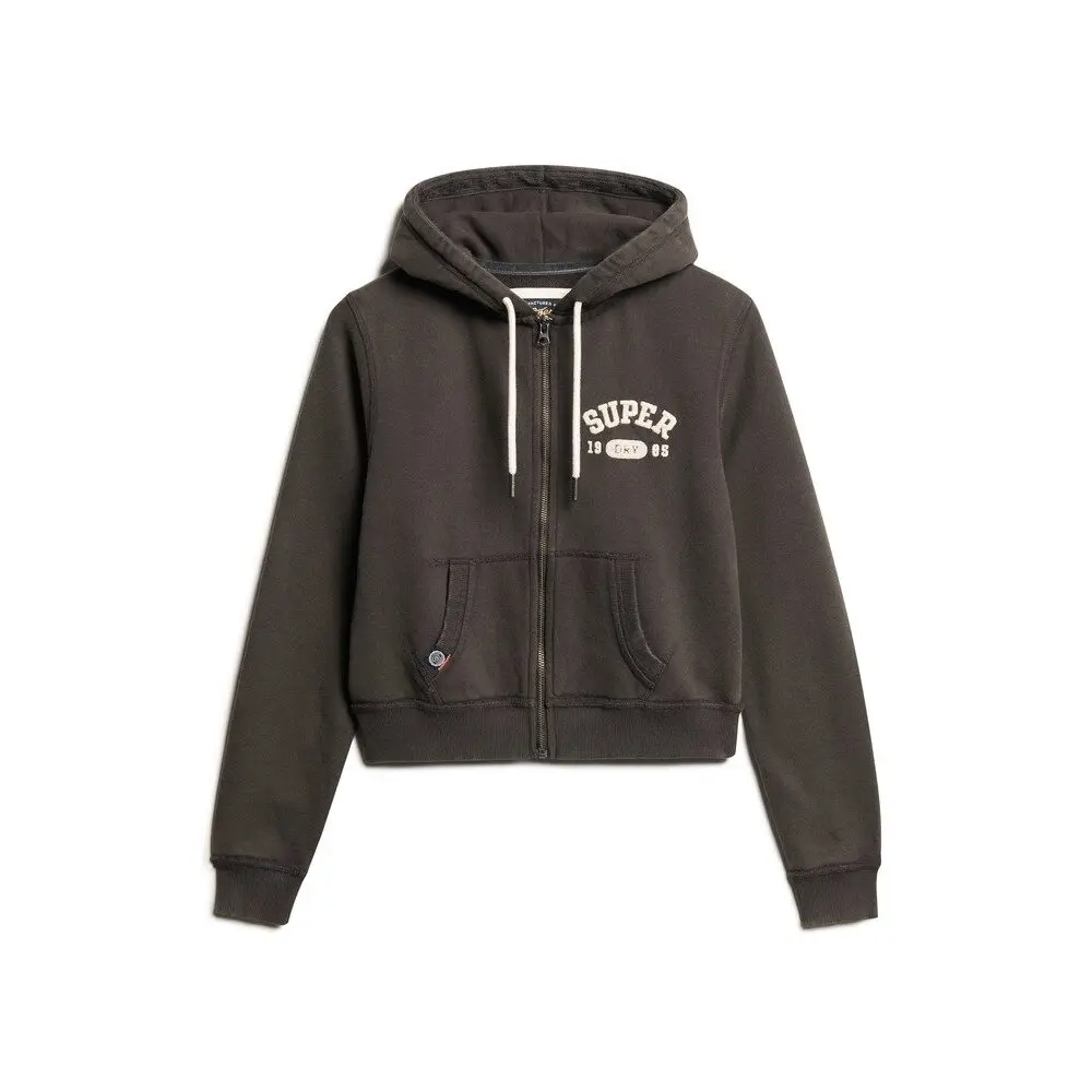 Felpa con cappuccio corta e casual da donna Superdry Athletic Essentials