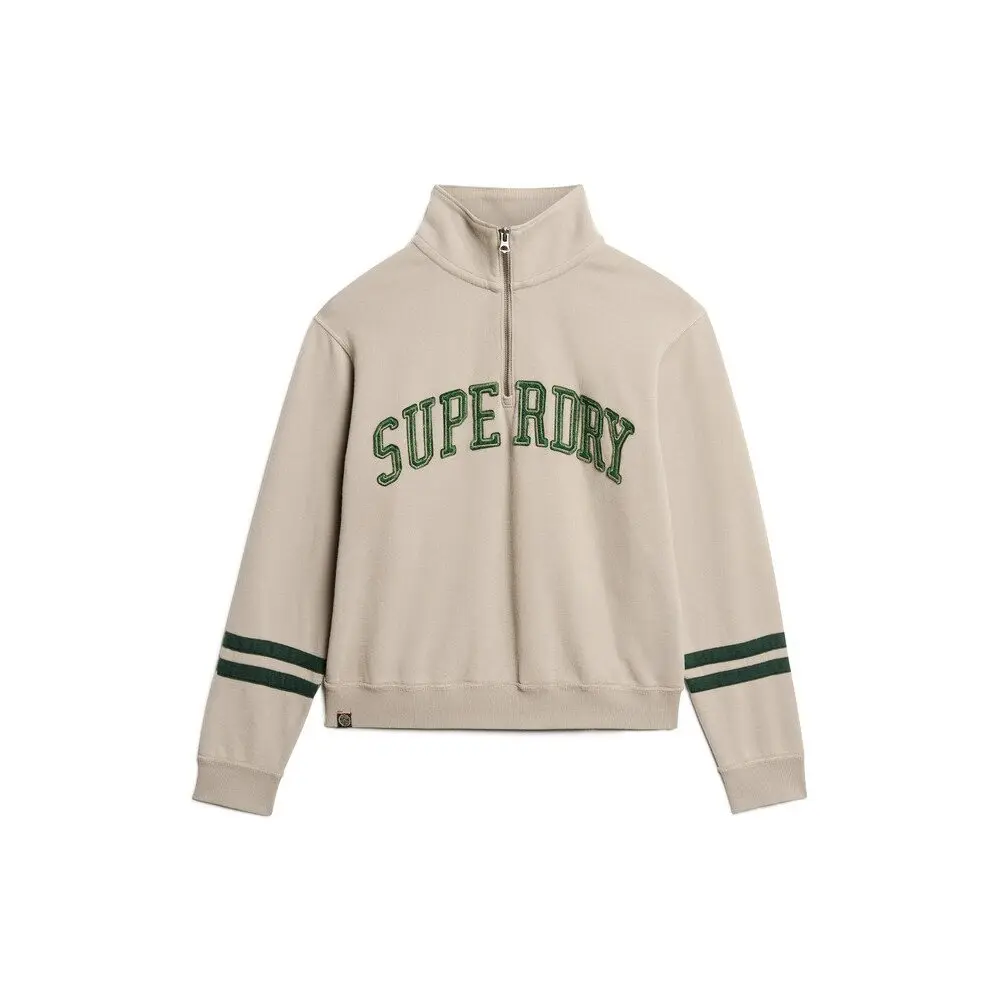 Felpa con zip e motivo applicato donna Superdry Athletic Essentials