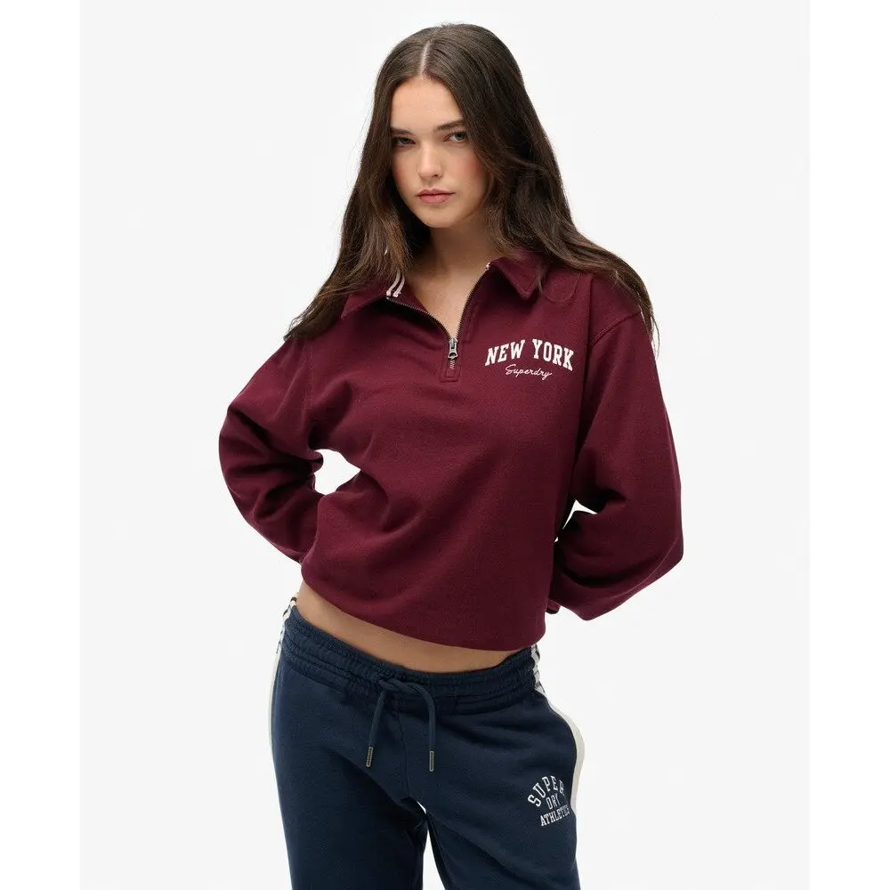 Sweat shirt Superdry Sweat à demi zip col montant Athletic Essentials US 14