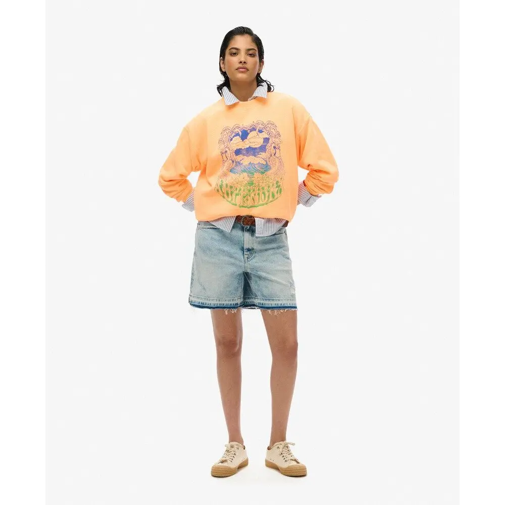Sweat shirt Superdry Sweatshirt ample femme Psych Surf EU - vue 2