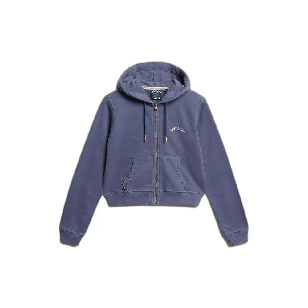 Felpa con cerniera a cappuccio da donna Superdry Essential
