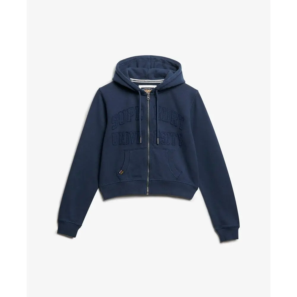 Sweatshirt à capuche full zip femme Superdry Athletic Tonal Crop