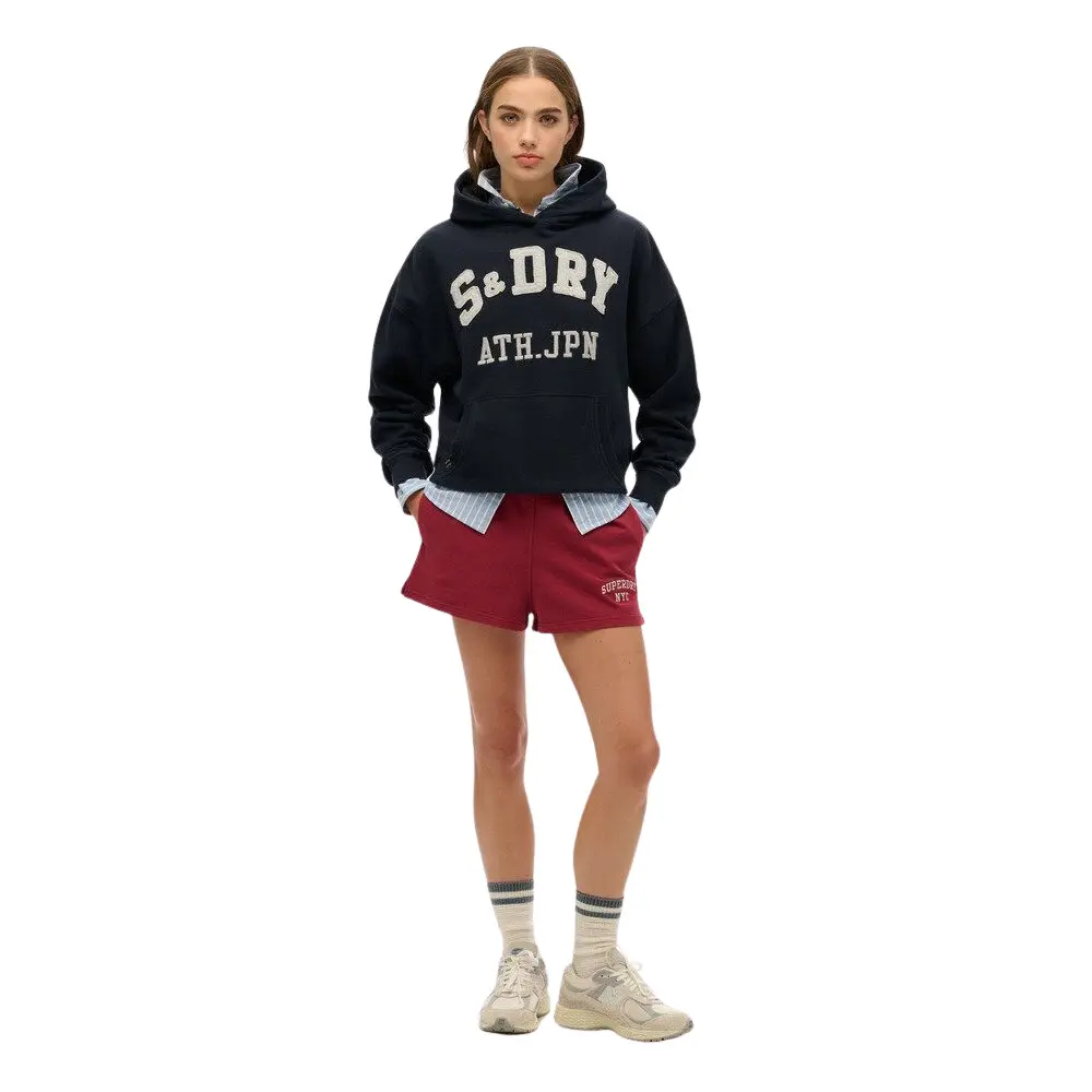 Sweatshirt à capuche à motif appliqué femme Superdry Athletic Essentials