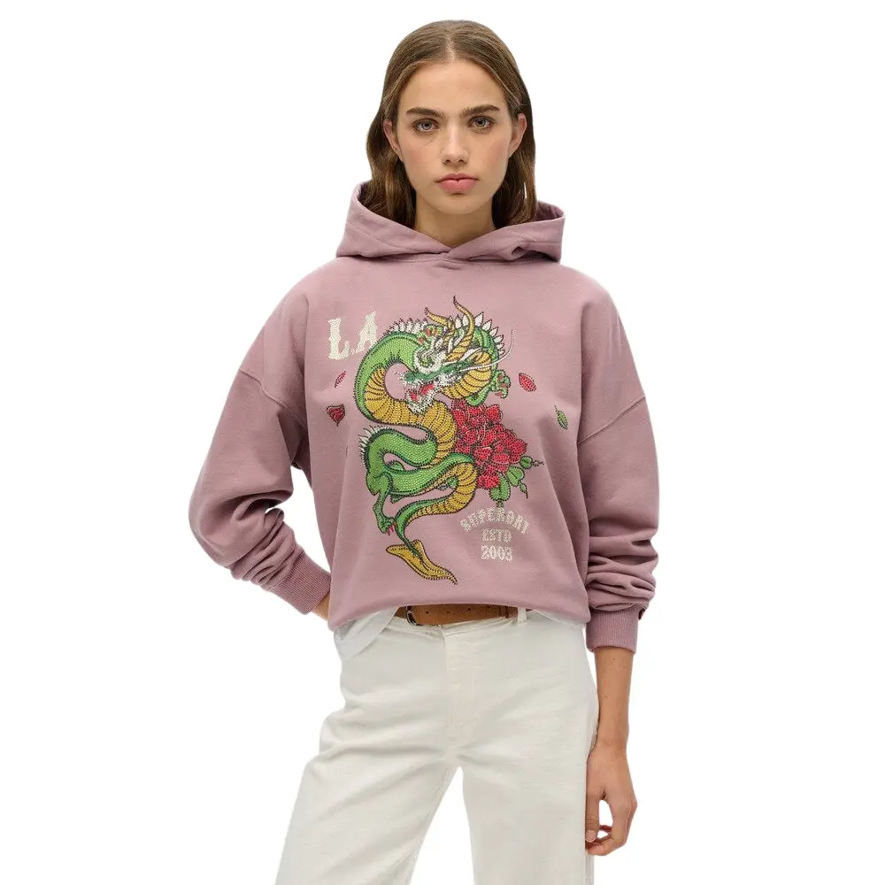 Felpa con cappuccio da donna Superdry Neo Trad Tattoo