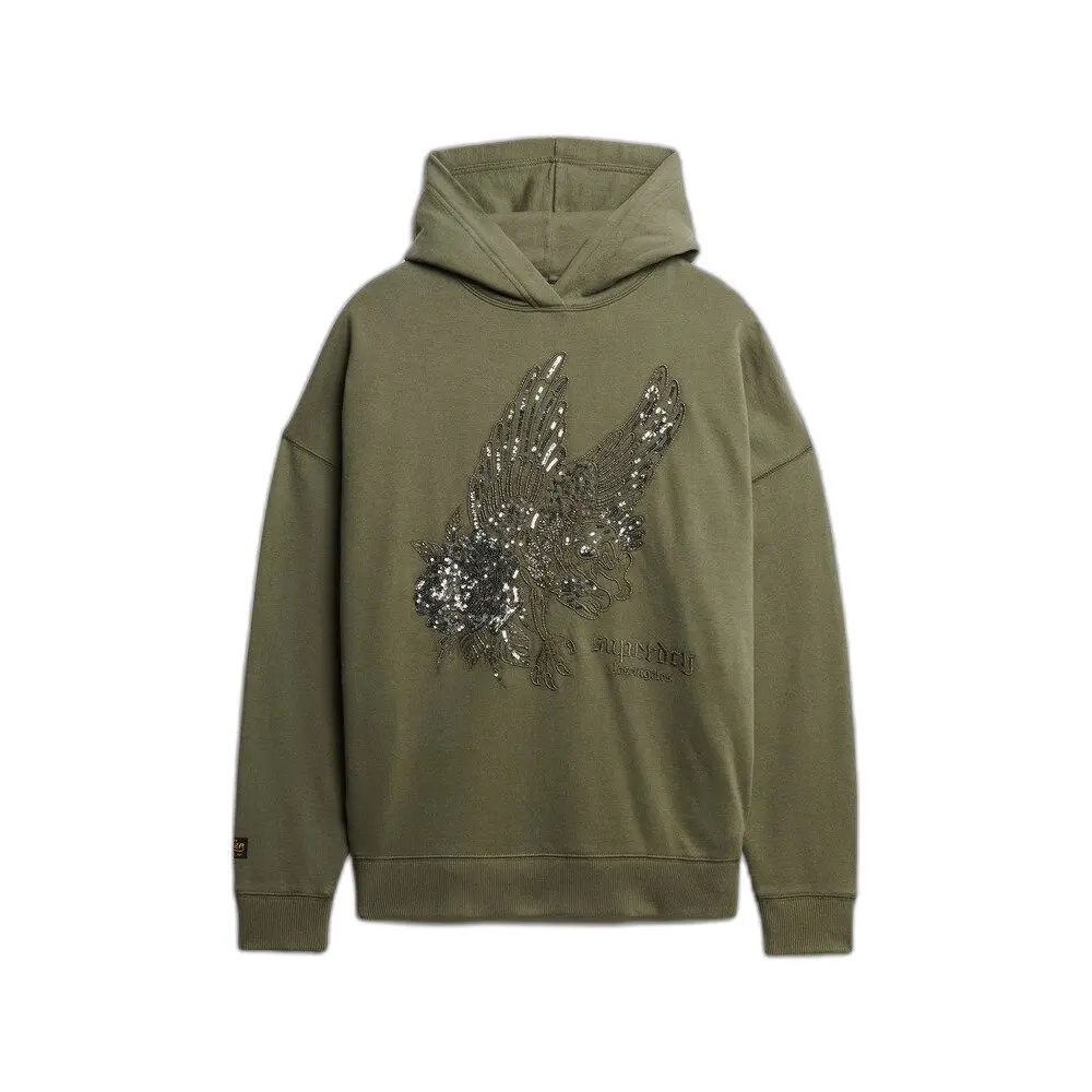 Sweatshirt à capuche femme Superdry Tattoo Embellish