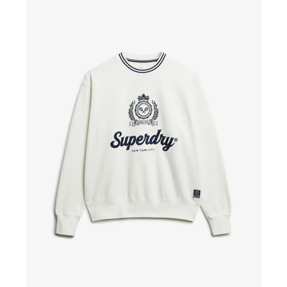 Sweat shirt Superdry COUNTRY CLUB LOOSE CREW FR - vue 3
