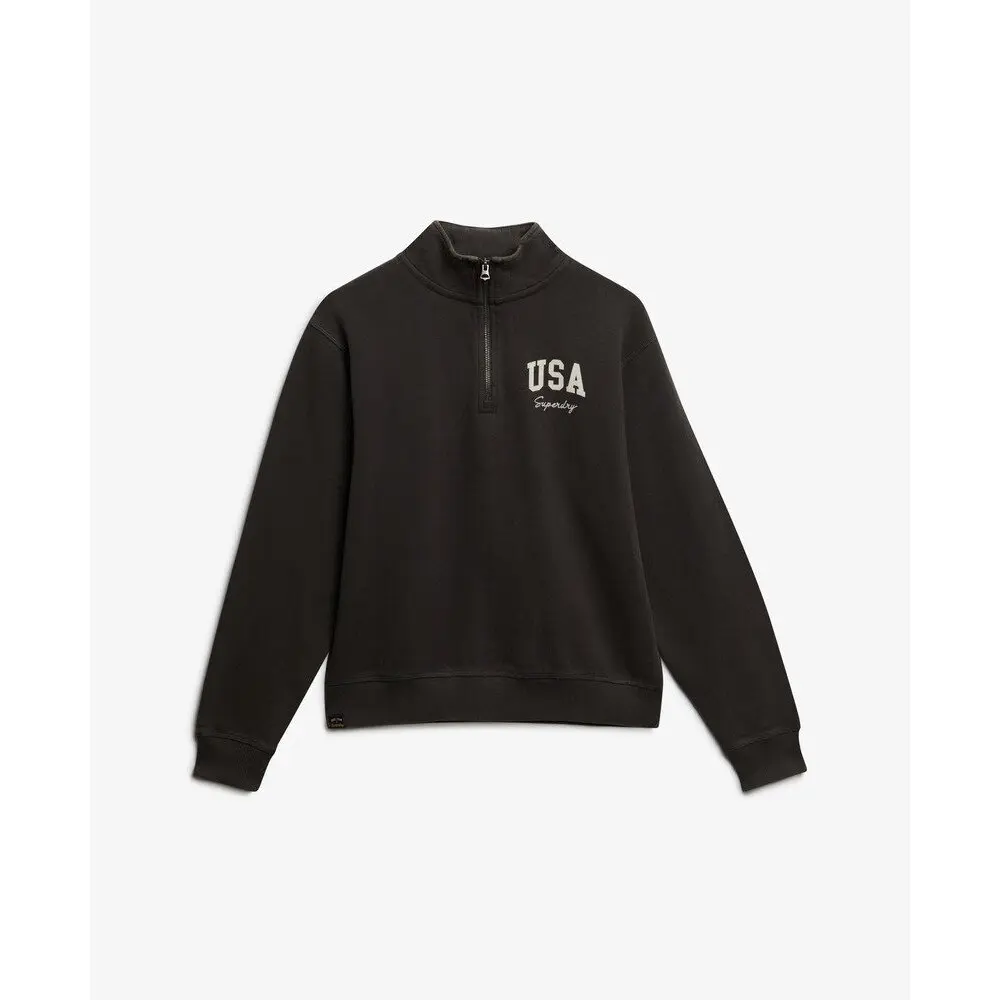 Sweatshirt half zip femme Superdry Athletic Essentials