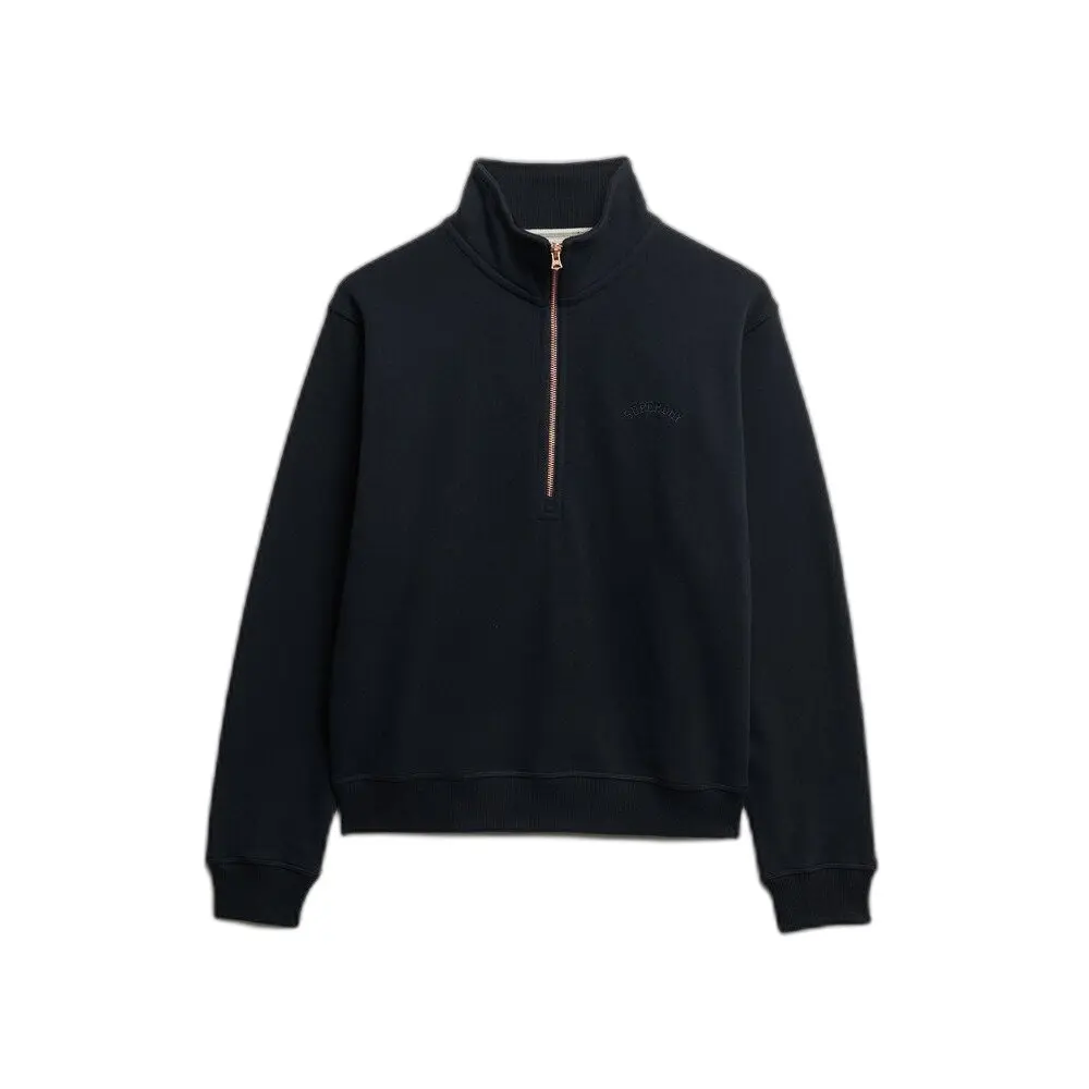 Pull à col camionneur et logo brodé femme Superdry Essential