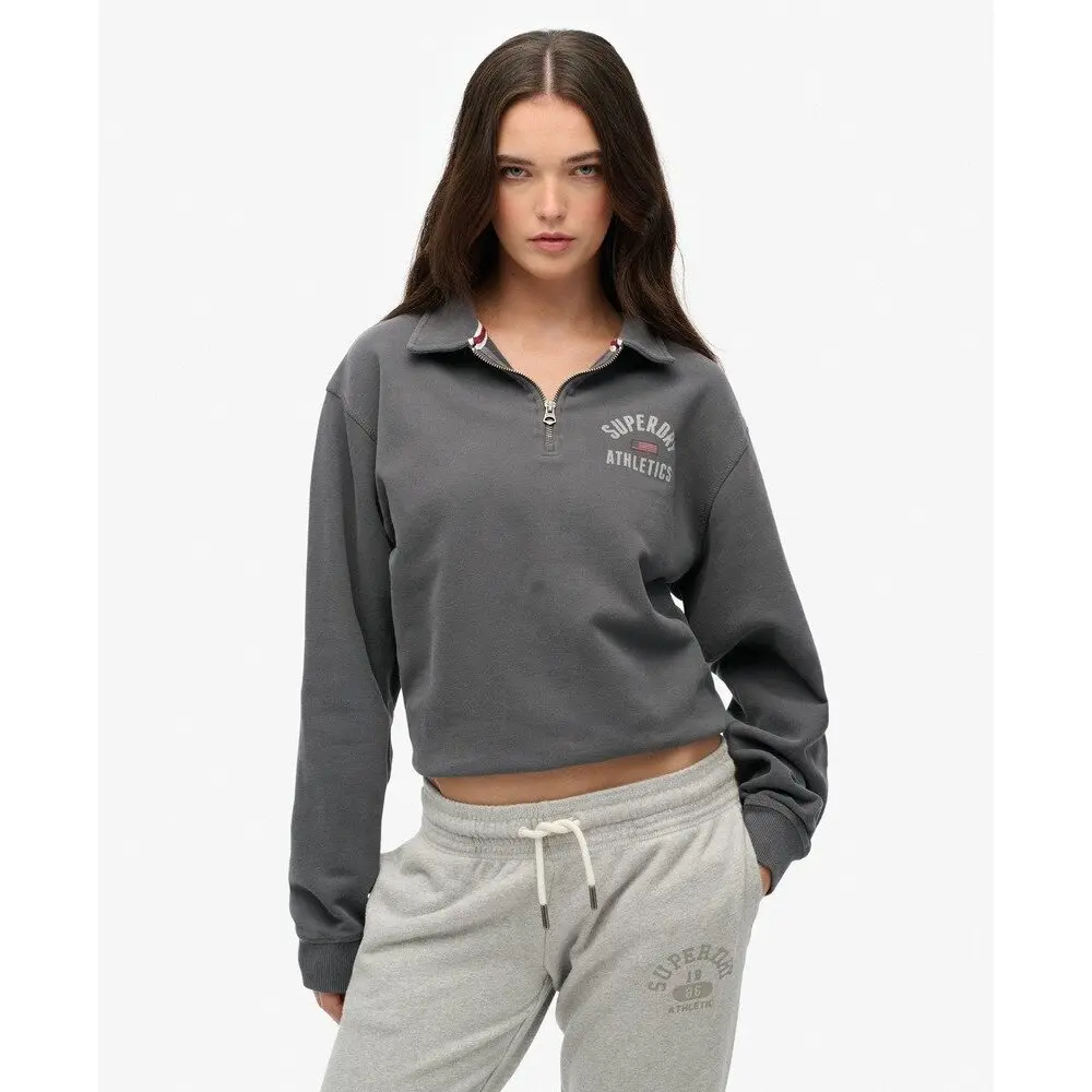 Polo Superdry Pull à demi zip col montant athlétique US 10