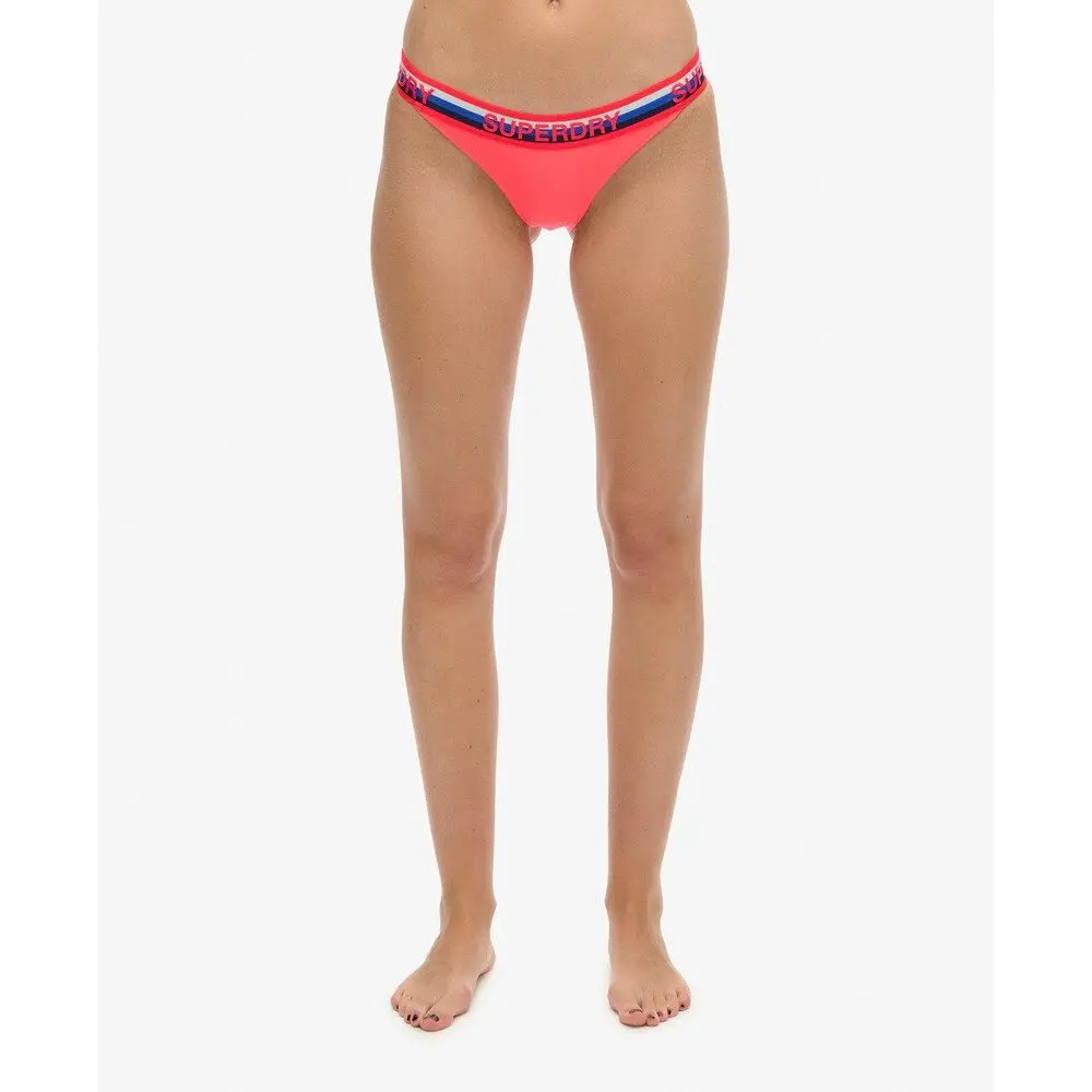 Slip per costume da bagno a righe da donna Superdry