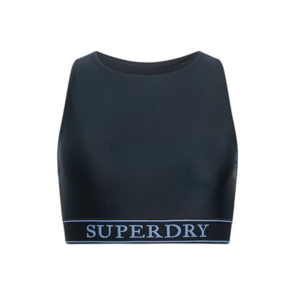 Haut de maillot de bain femme Superdry Logo Racer Back