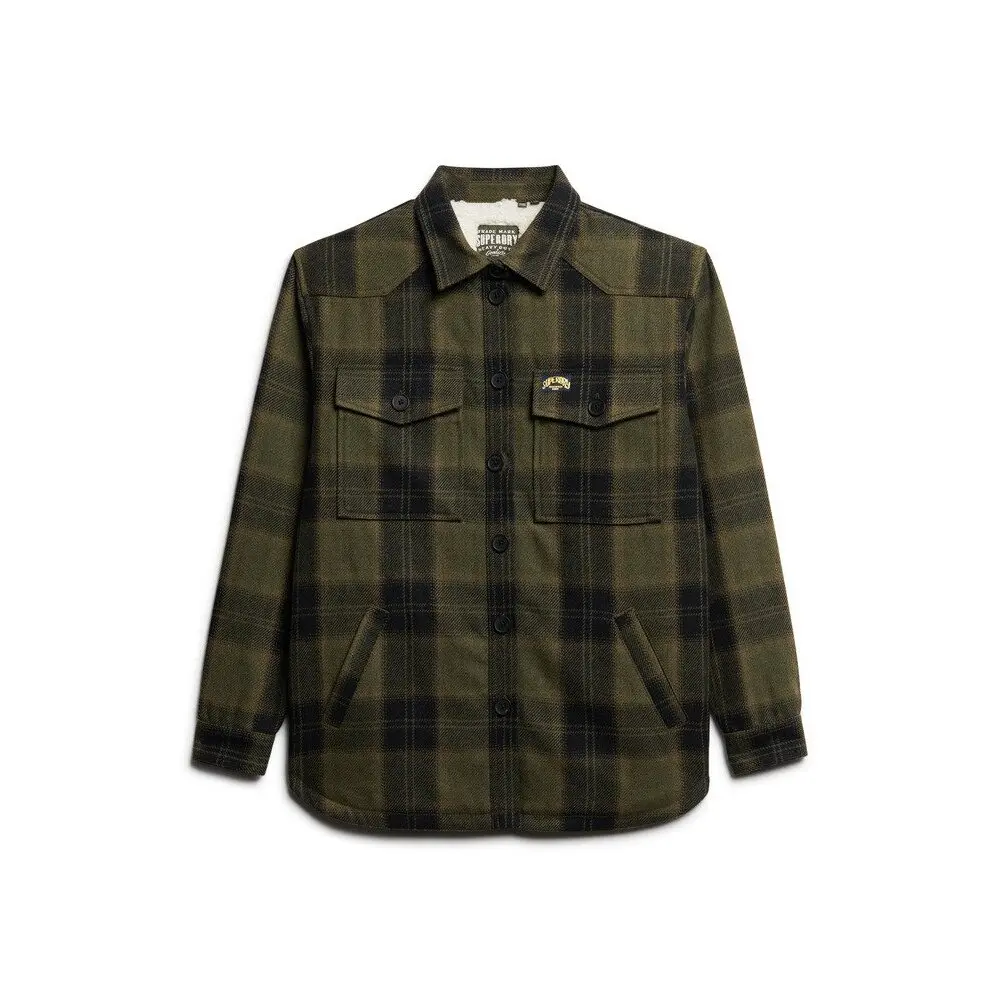 Chemise Superdry Chemise Overshirt Borg Check US 12