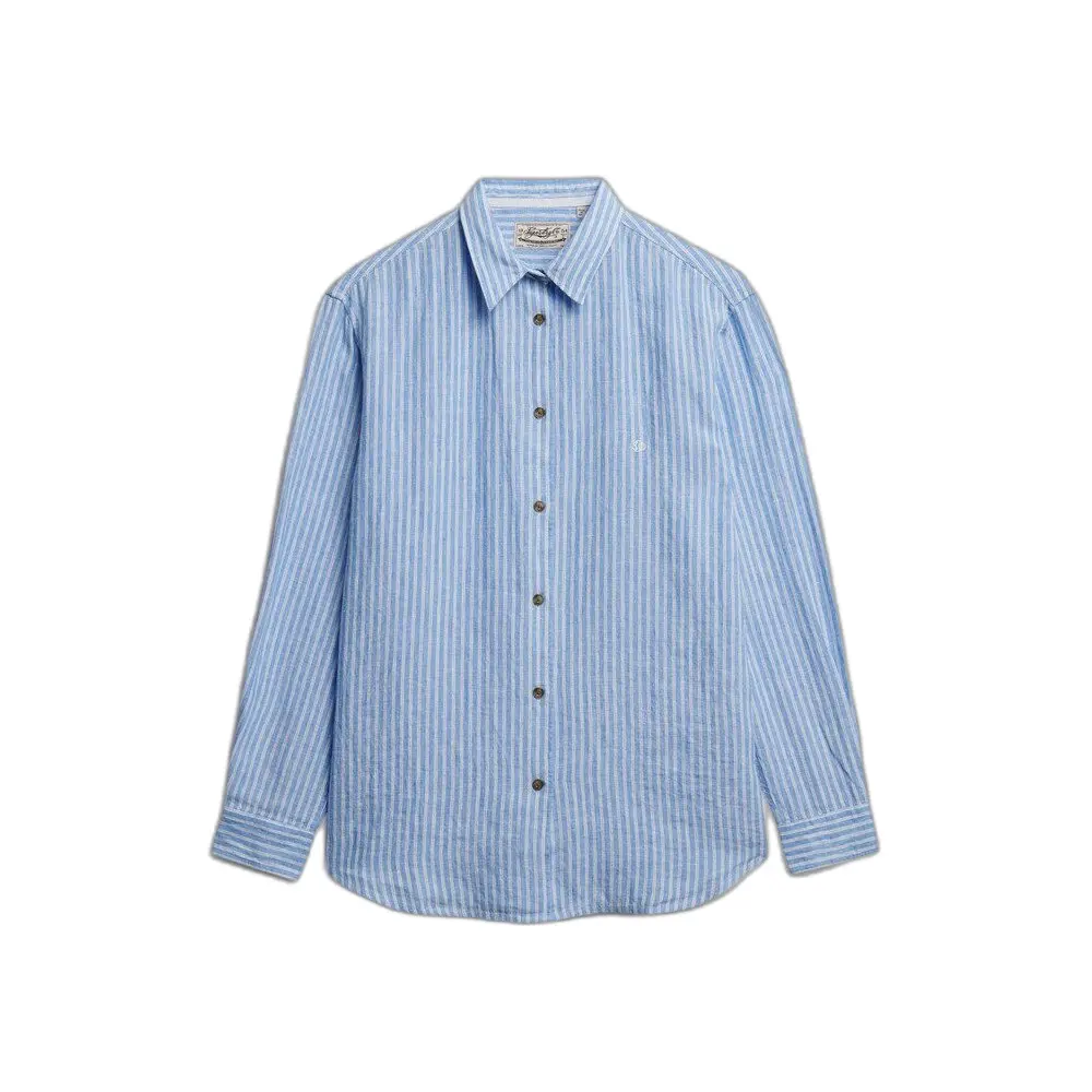 Chemise manches longues en lin femme Superdry Boyfriend - vue 4