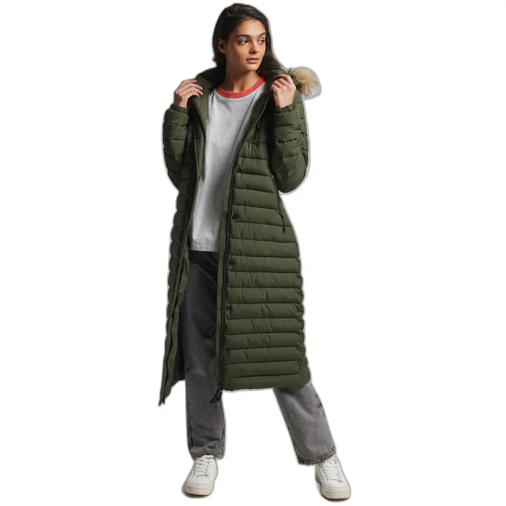 Lange Daunenjacke Frau Superdry Fuji