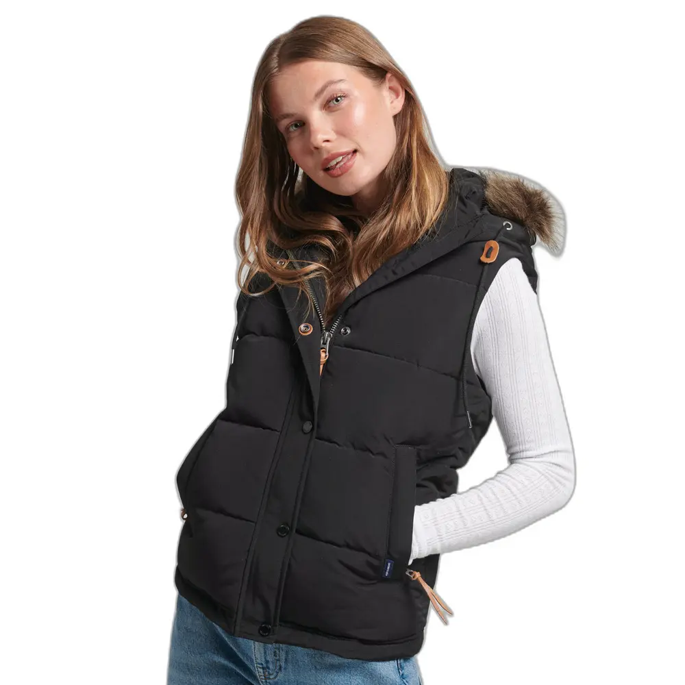 Parka Superdry VINTAGE EVEREST FAUX FUR GILET FR - vue 2