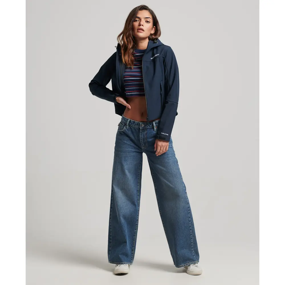 Veste imperméable à capuche softshell femme Superdry Code Trekker