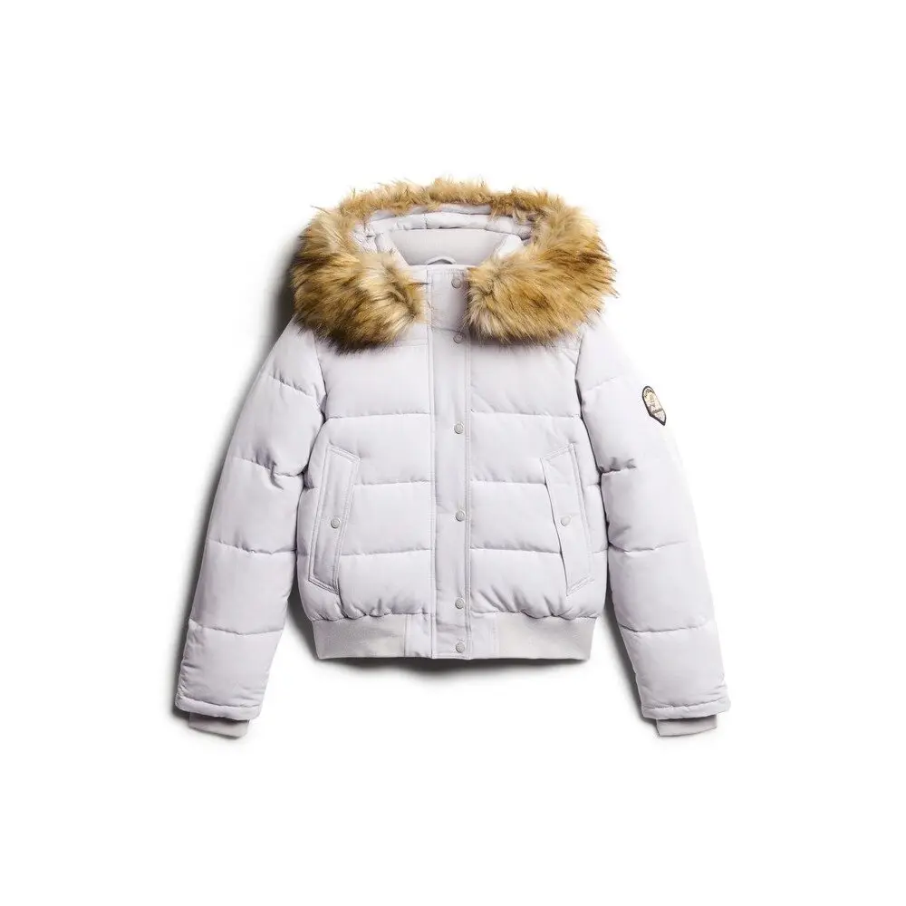 Doudounes Superdry Capuche mi longue en fausse fourrure Fuji US 12 - vue 3