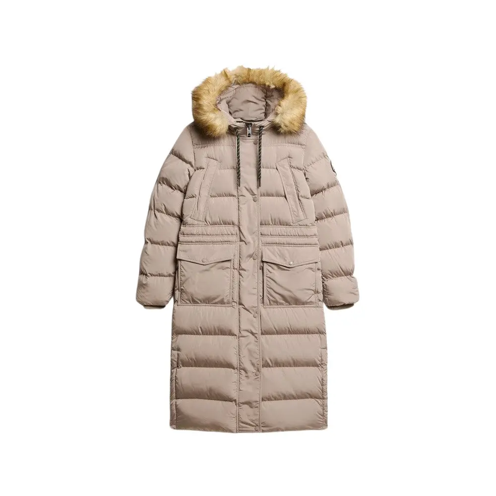 Manteau long en fausse fourrure femme Superdry Everest