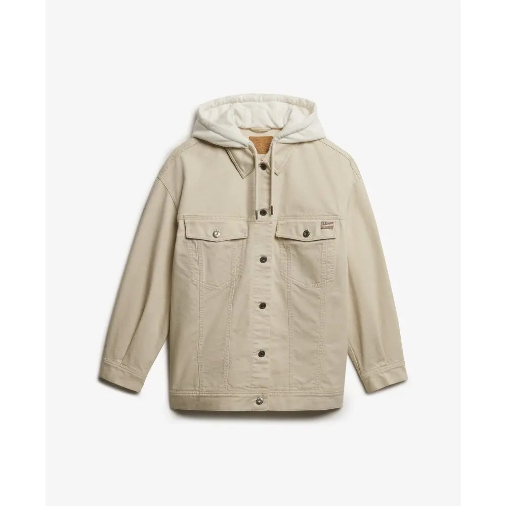 Veste trucker à capuche femme Superdry