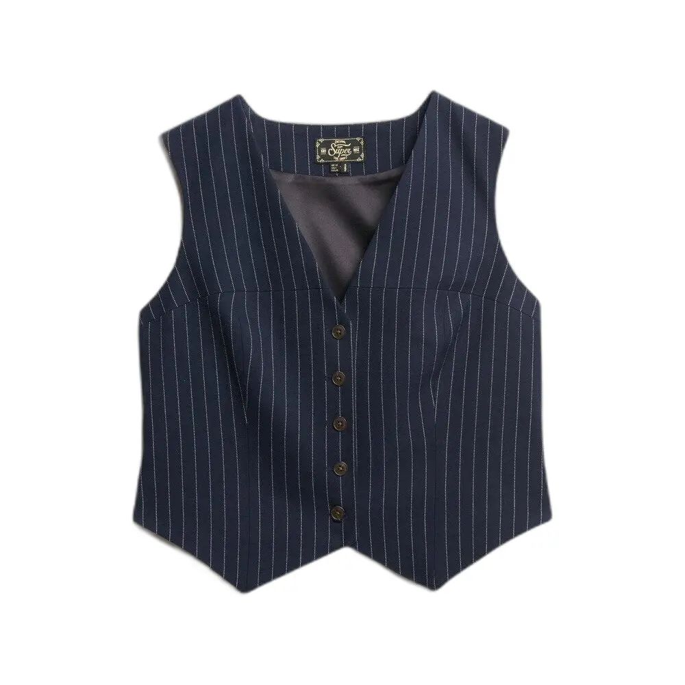 Gilet de costume femme Superdry Pinstripe