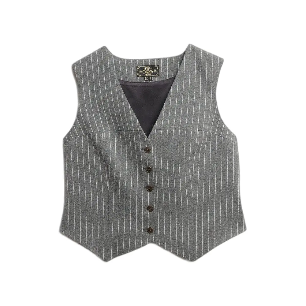 Gilet de costume femme Superdry Pinstripe