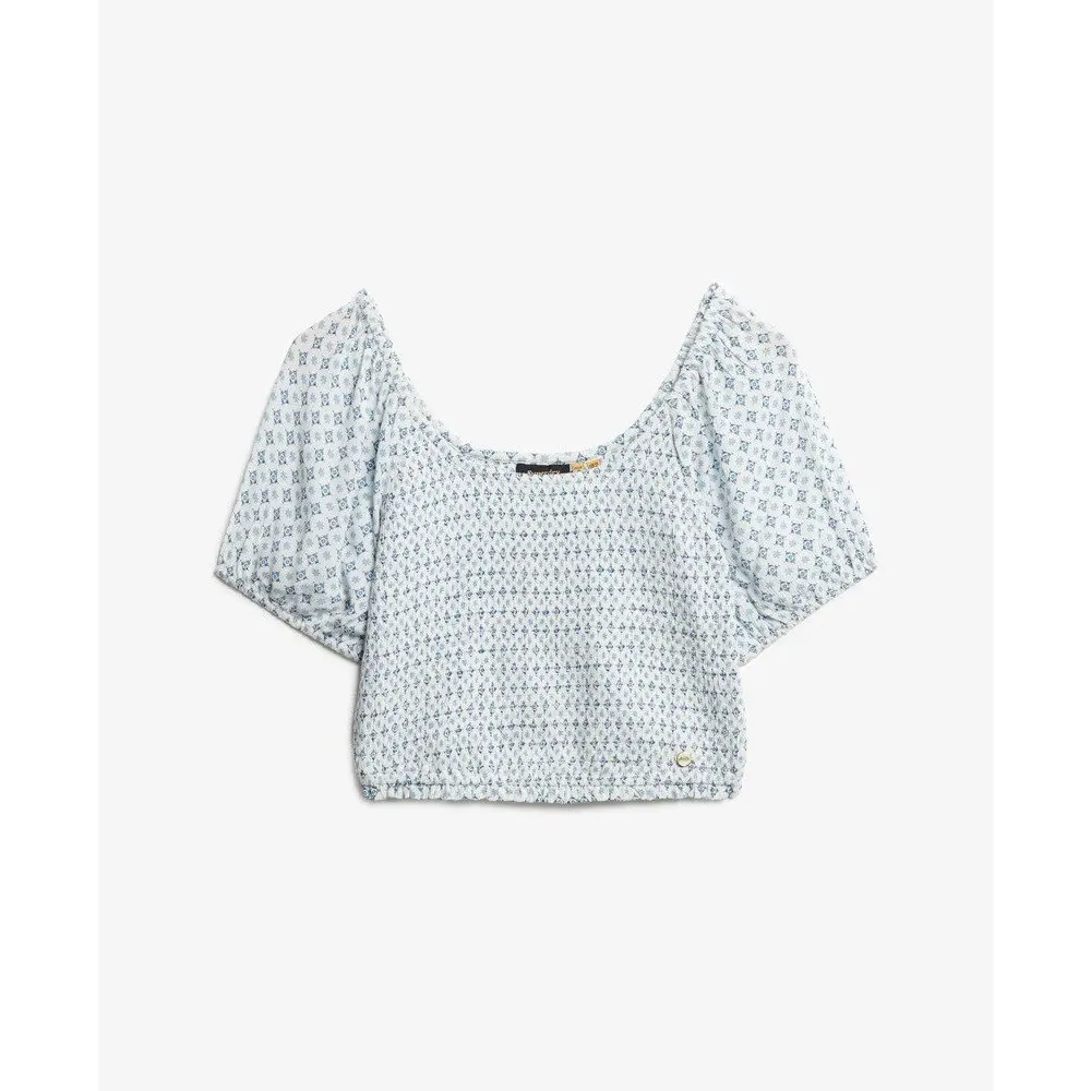 Blouses Superdry Haut caraco à bordure échelle US 8