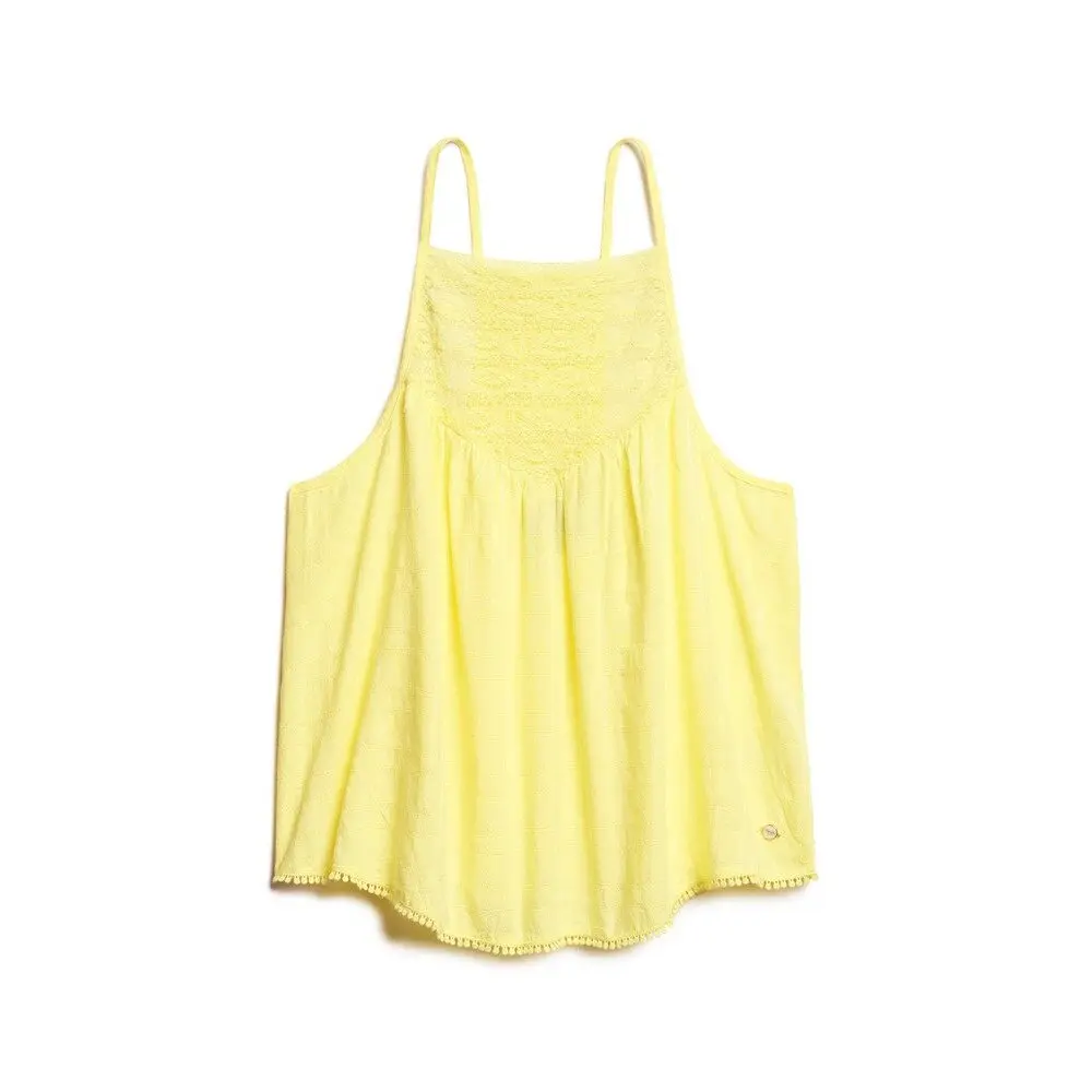 Debardeur Superdry Débardeur en dentelle jaune EU - vue 2