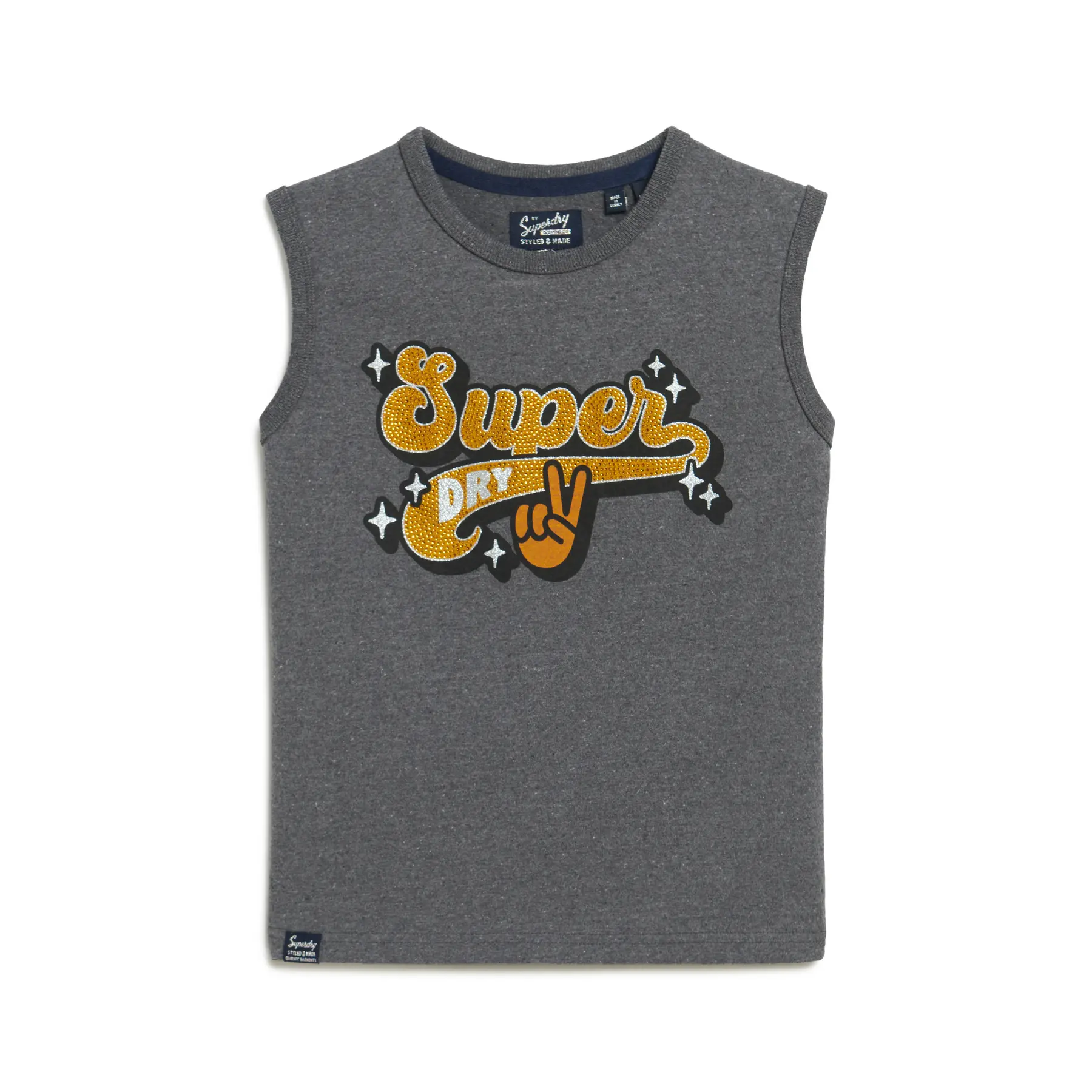 Debardeur Superdry Débardeur Slim à Ornements Rétro US 14