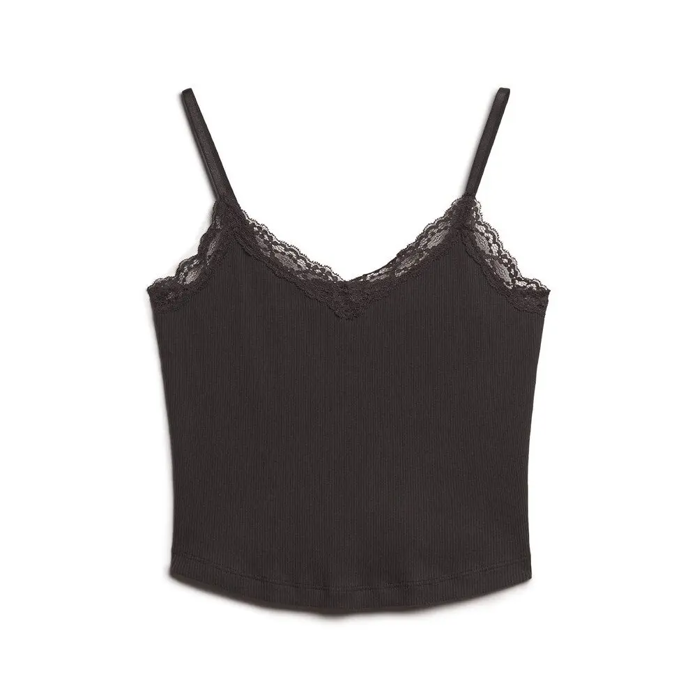 Débardeur court à liseré en dentelle femme Superdry Athletic Essentials
