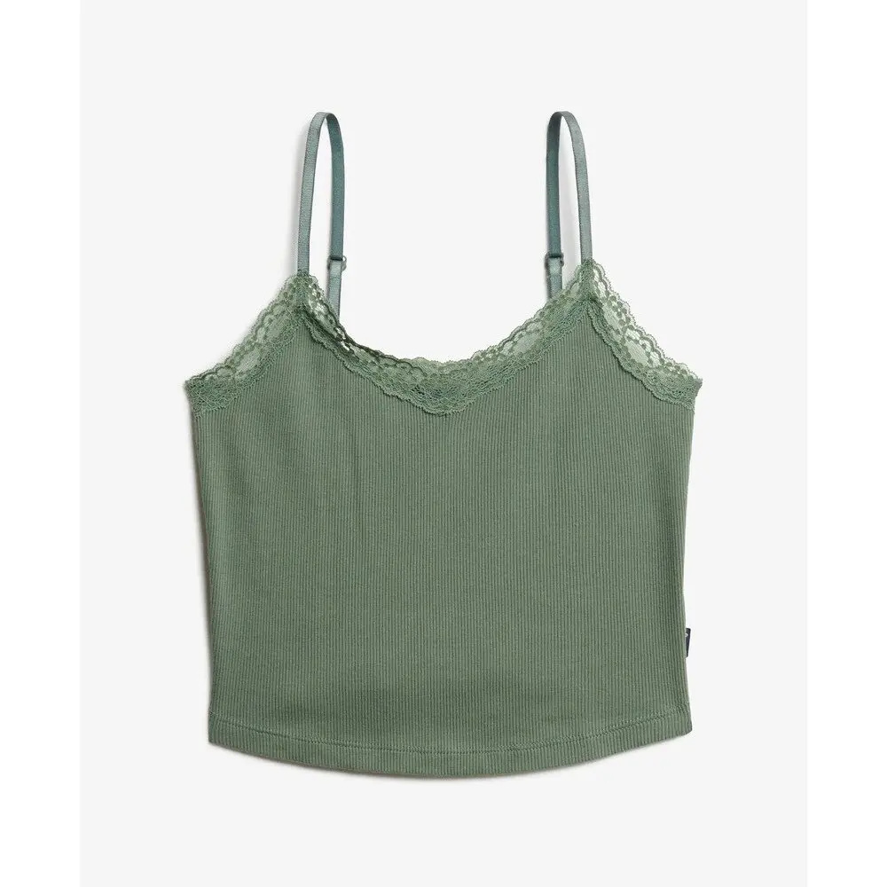 Canotta corta con bordo in pizzo donna Superdry Athletic Essentials