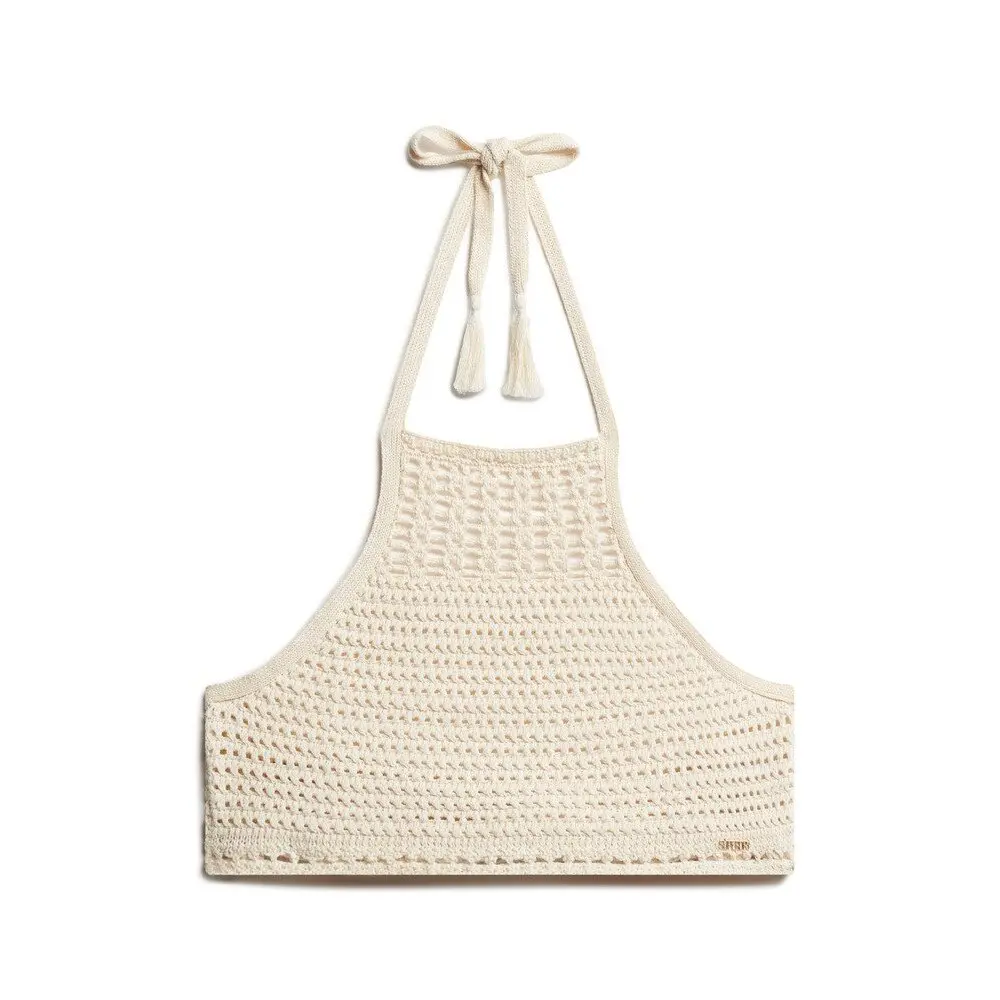 Blouses Superdry Blouse court à dos nu en crochet femme EU