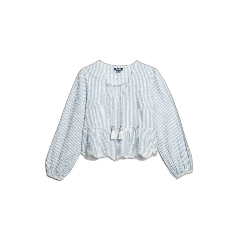 Blouses Superdry Chemisier brodé à manches longues US 6 - vue 4