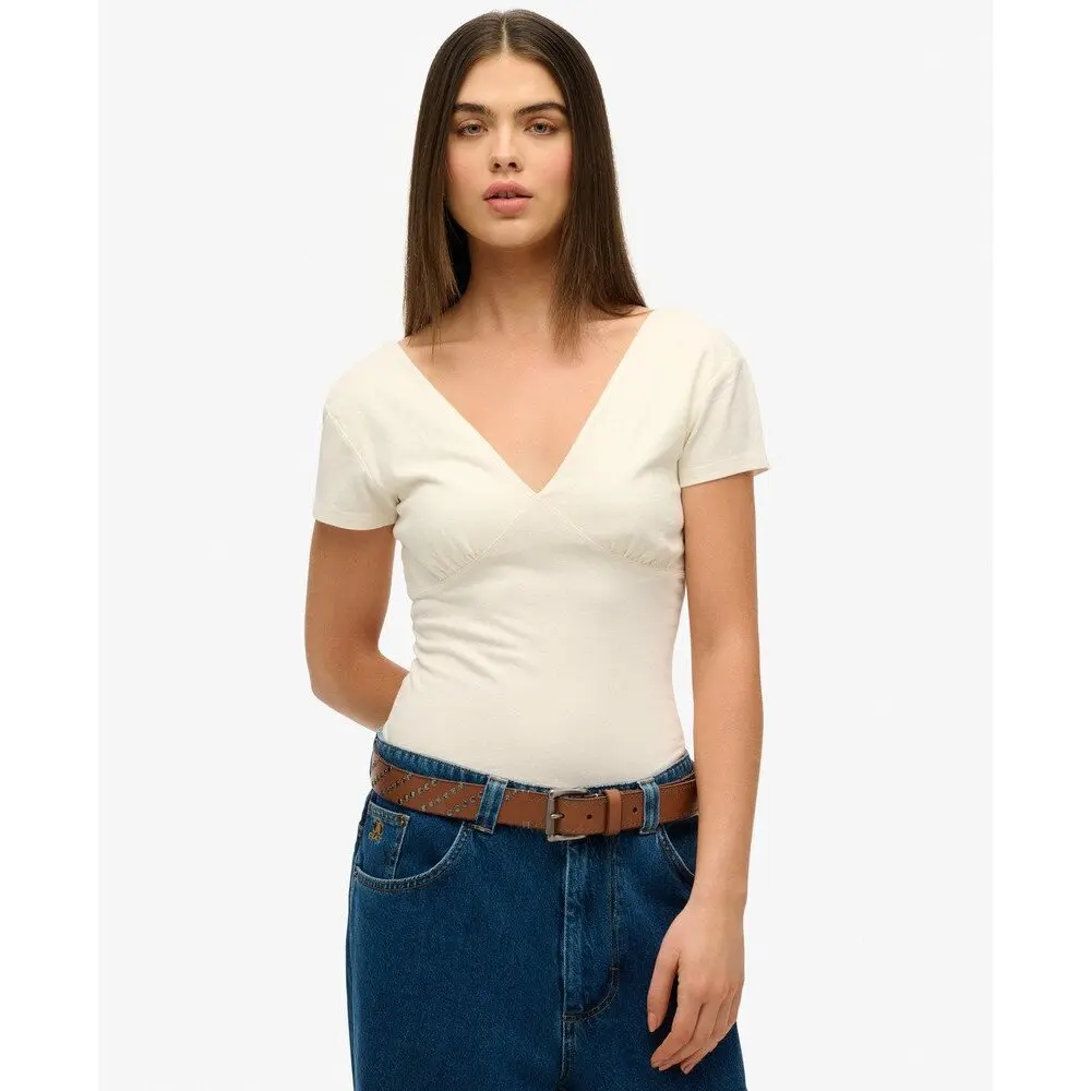 T shirt Superdry Haut corset à manches courtes US 8