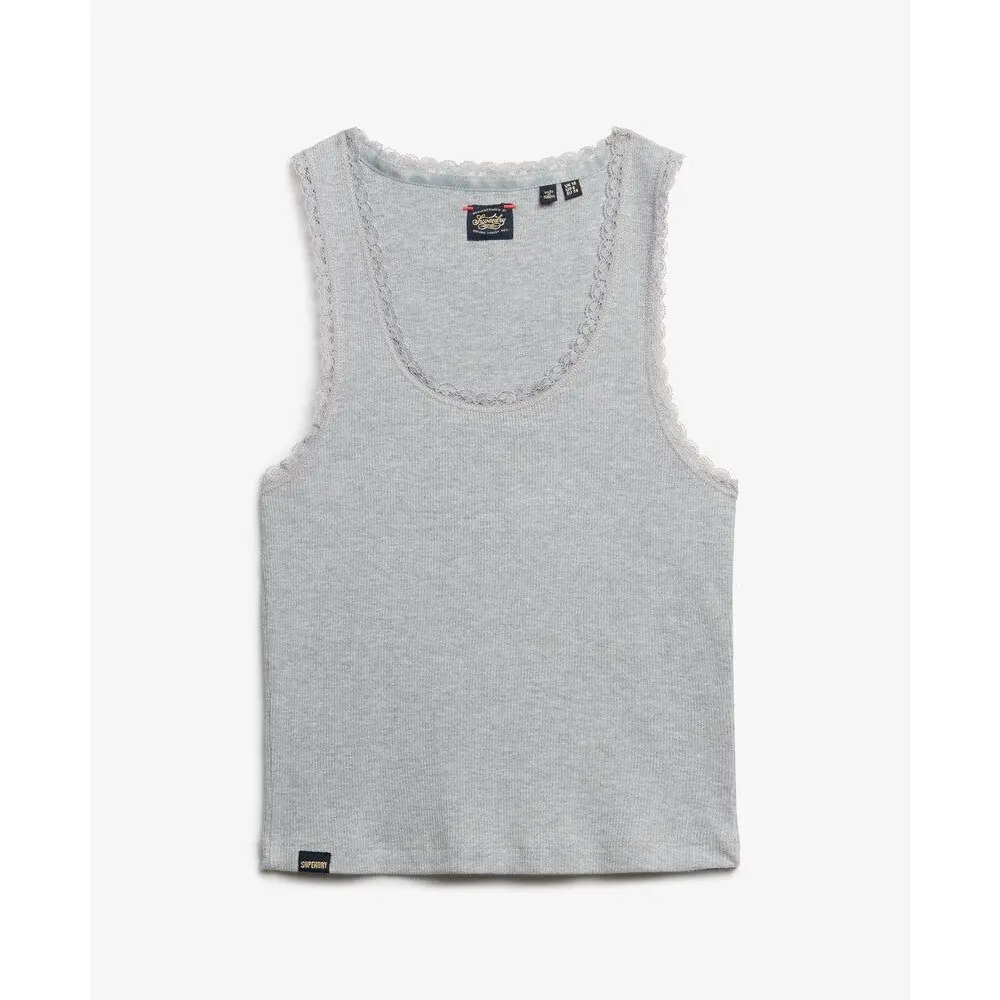 Debardeur Superdry Débardeur à bordure en dentelle vintage US 8