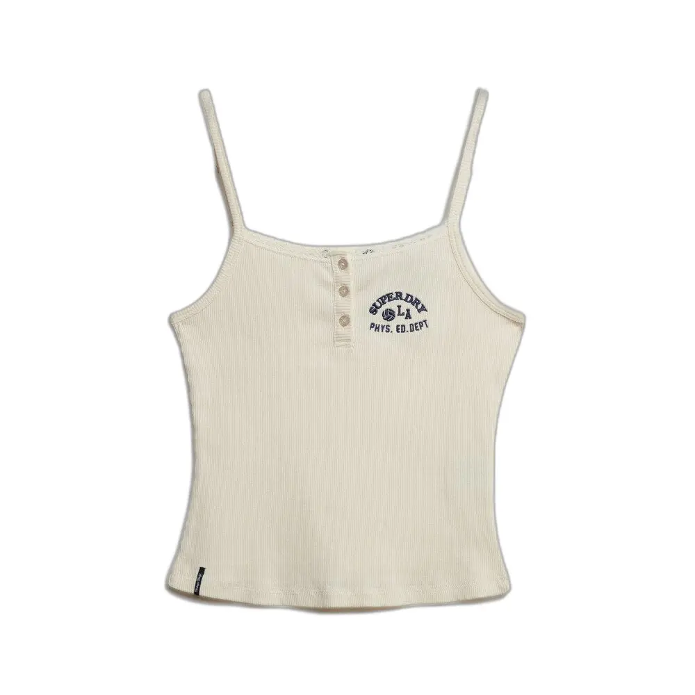 Débardeur brodé à boutons femme Superdry Athletics Essentials