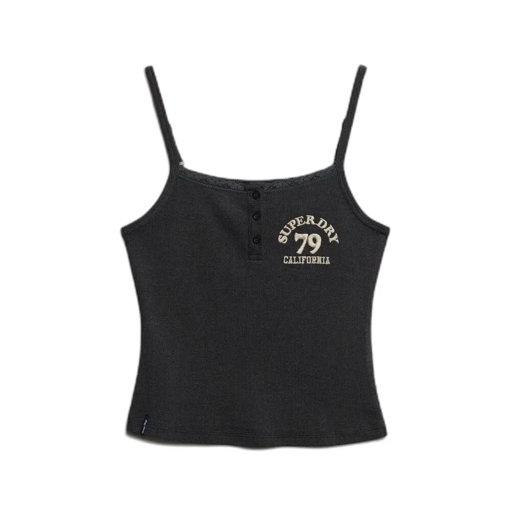 Débardeur brodé à boutons femme Superdry Athletics Essentials - vue 2