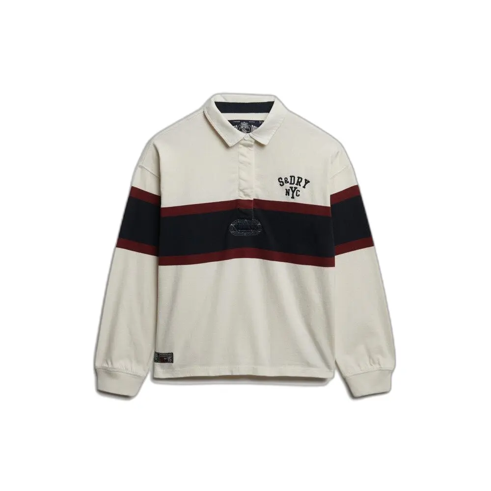 Superdry Heritage Stripe Rugby Top T Shirt cassé 40 Femmes - vue 6
