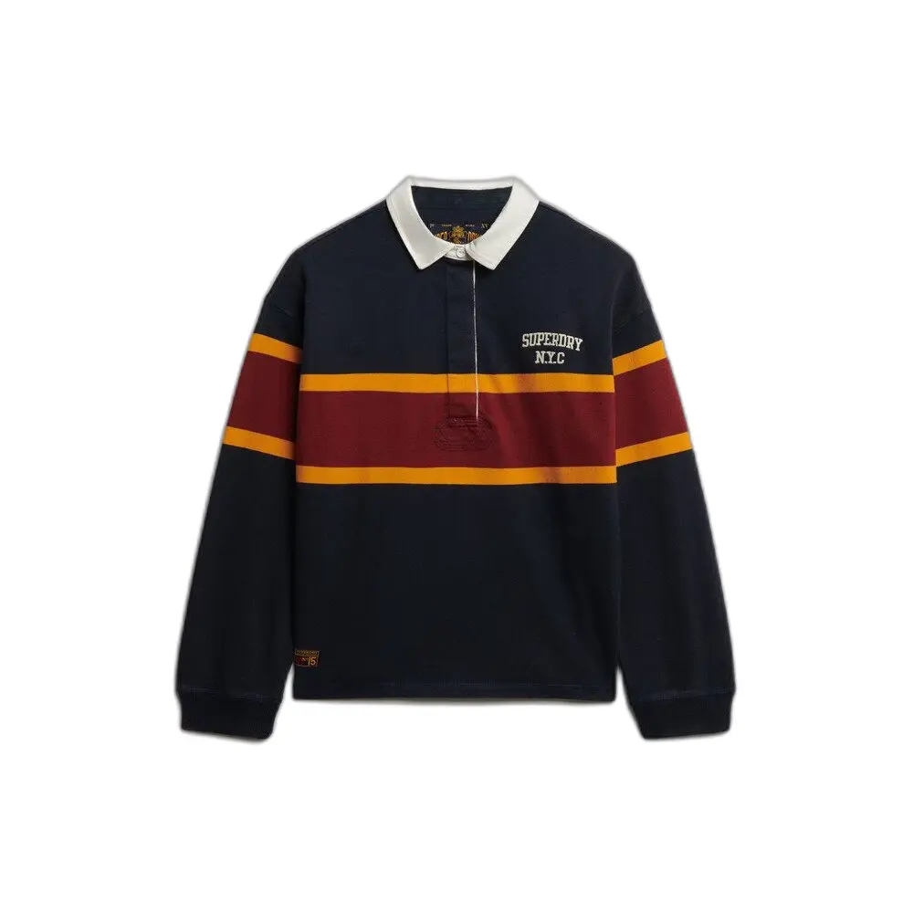 Polo manches longues à rayures femme Superdry Heritage