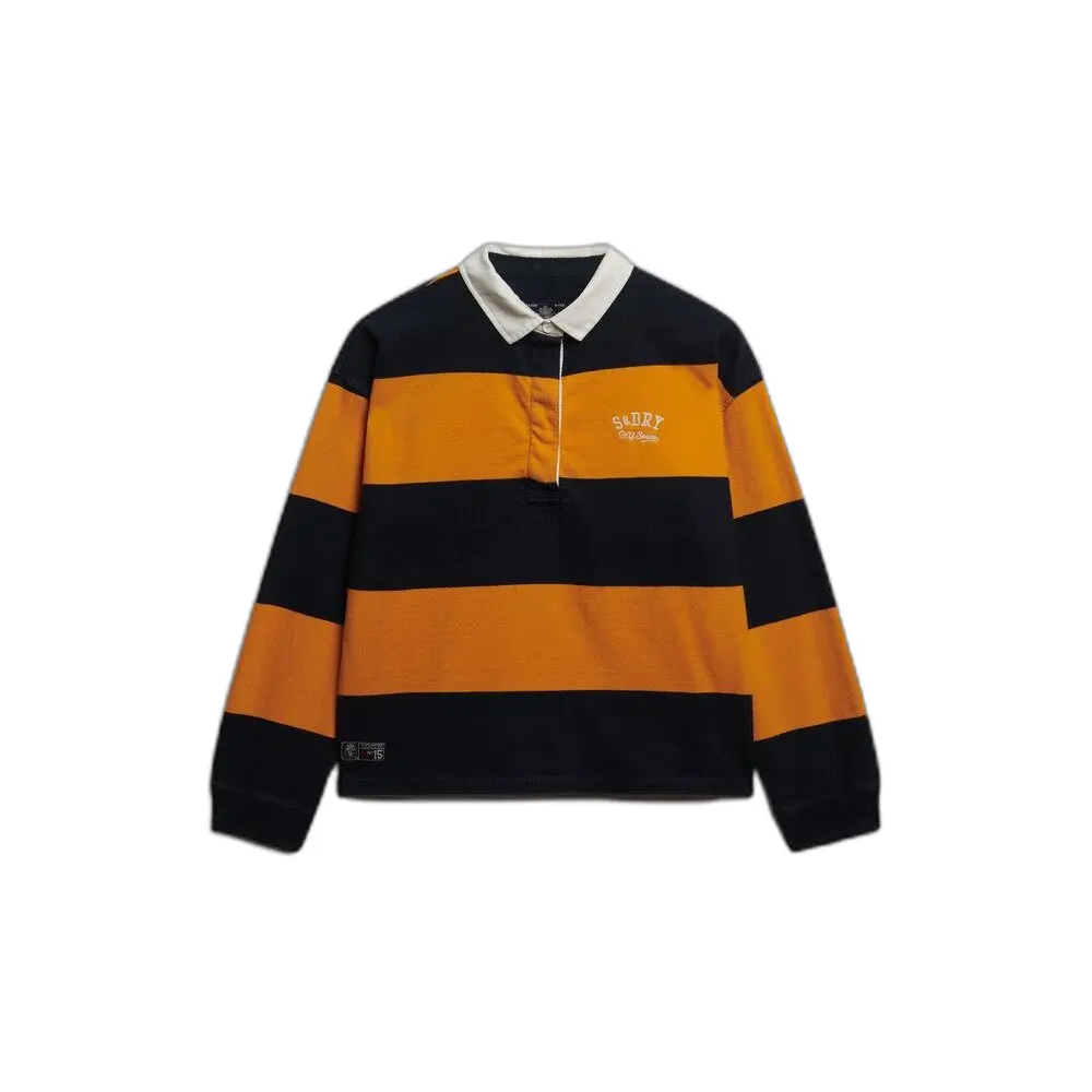 Polo a maniche lunghe a righe donna Superdry Heritage