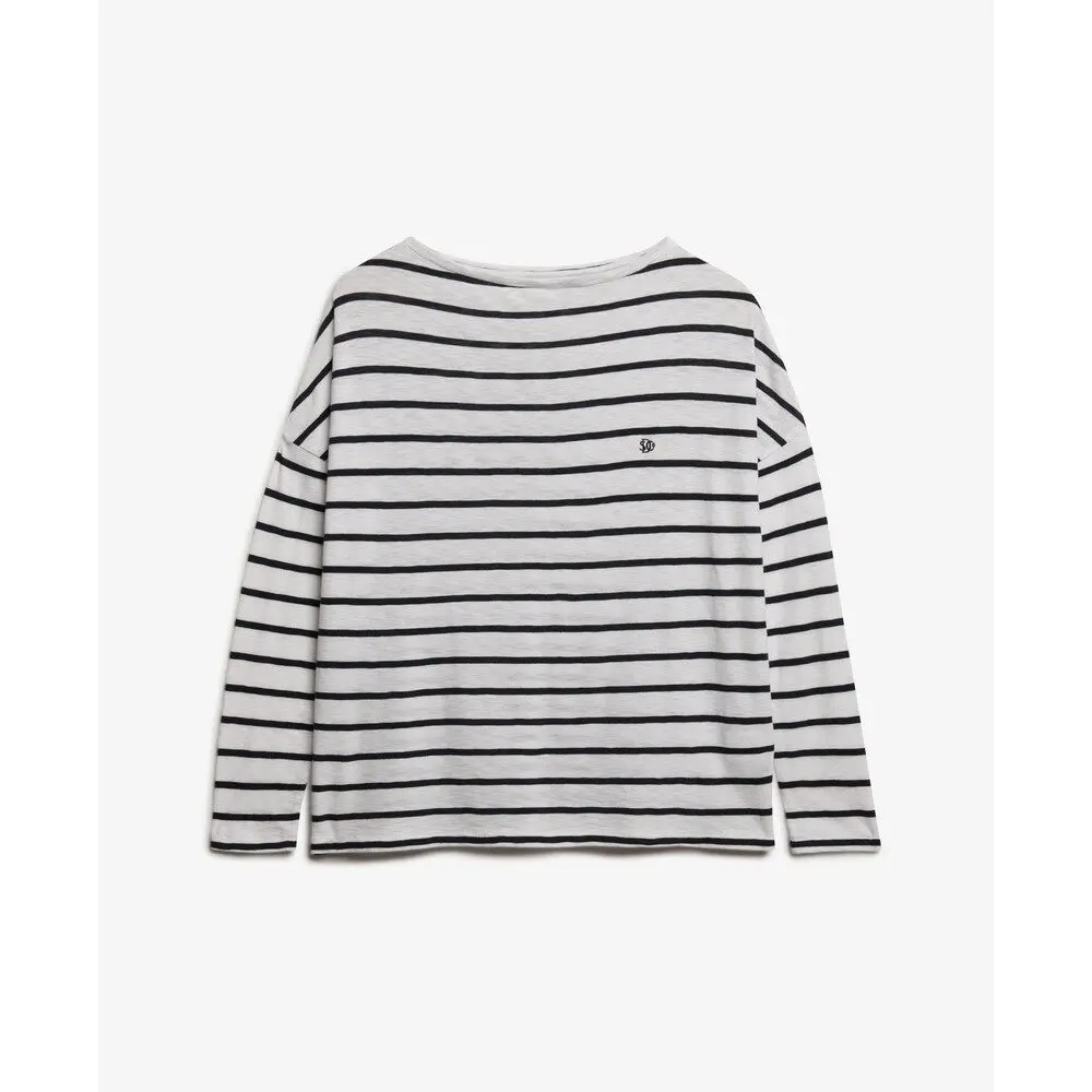 T shirt col bateau et manches longues femme Superdry - vue 2