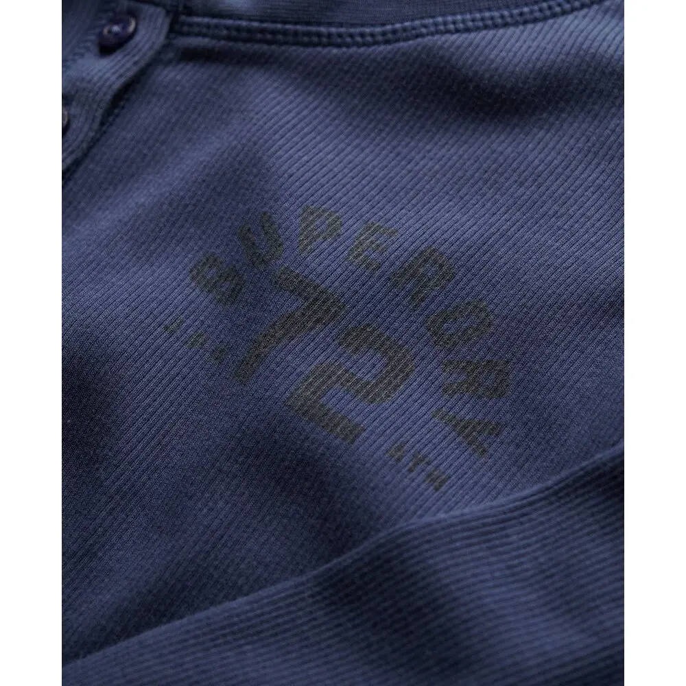 T shirt manches longues boutonné femme Superdry Athletic