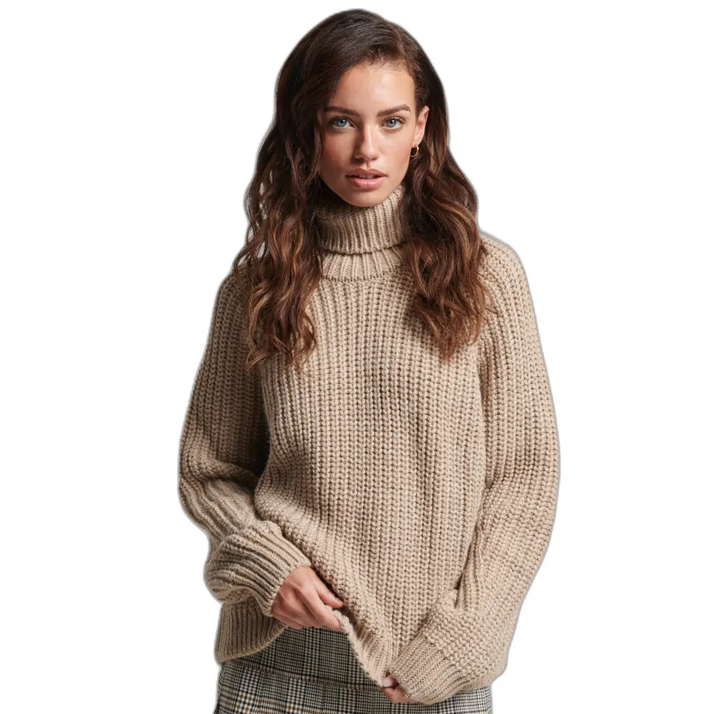 Pull Superdry Pull à col roulé en tricot décontracté US 10