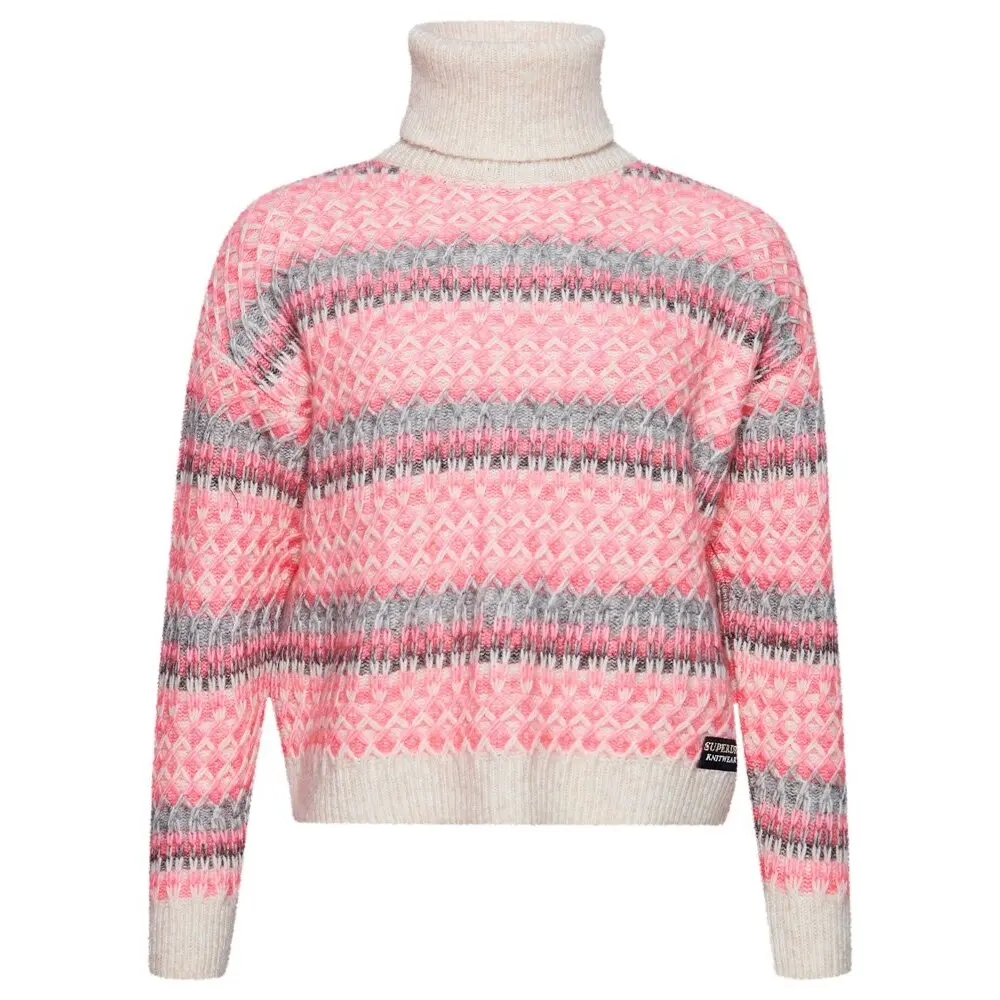 Pull court en maille Col roulé femme Superdry - vue 4
