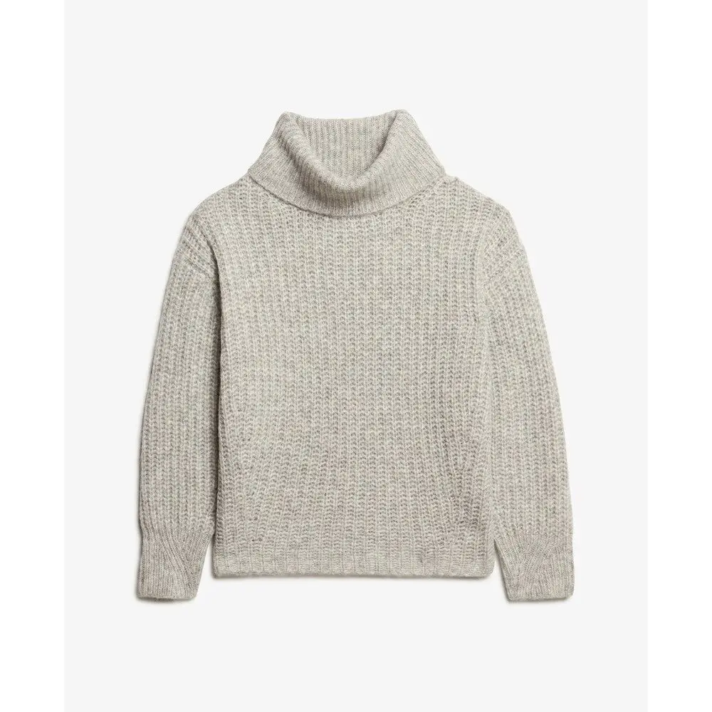 Pullover a coste spazzolato con scollo ampio donna Superdry