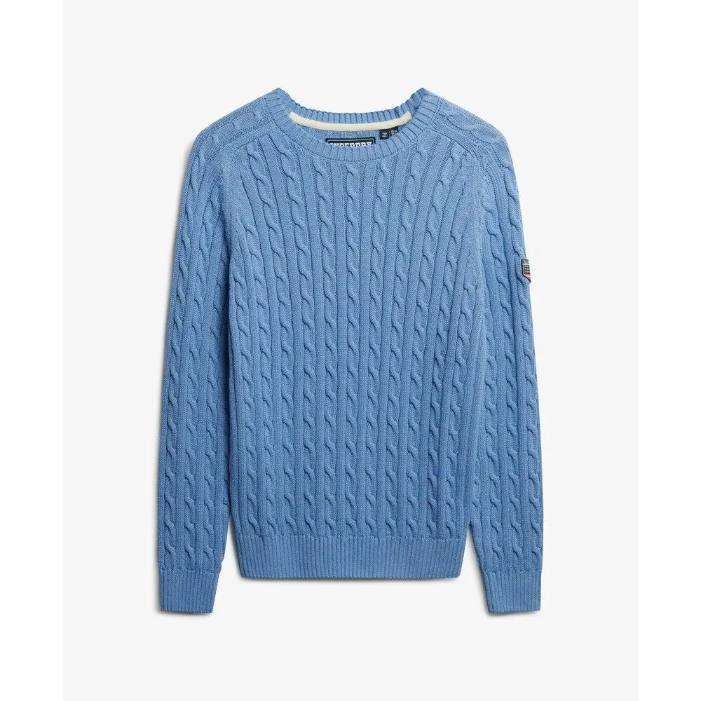 Pull Superdry Pull ample en maille torsadée US 14