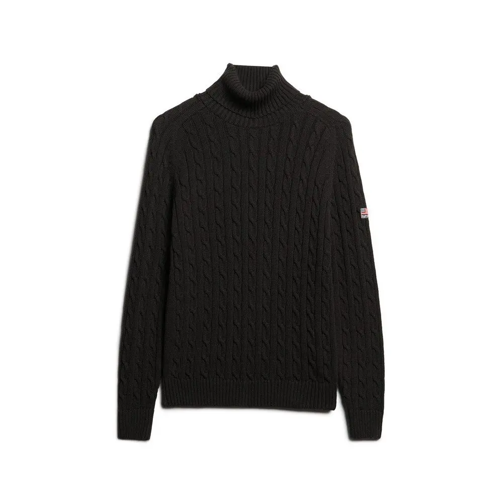 Pull ample torsadé a collo alto donna Superdry