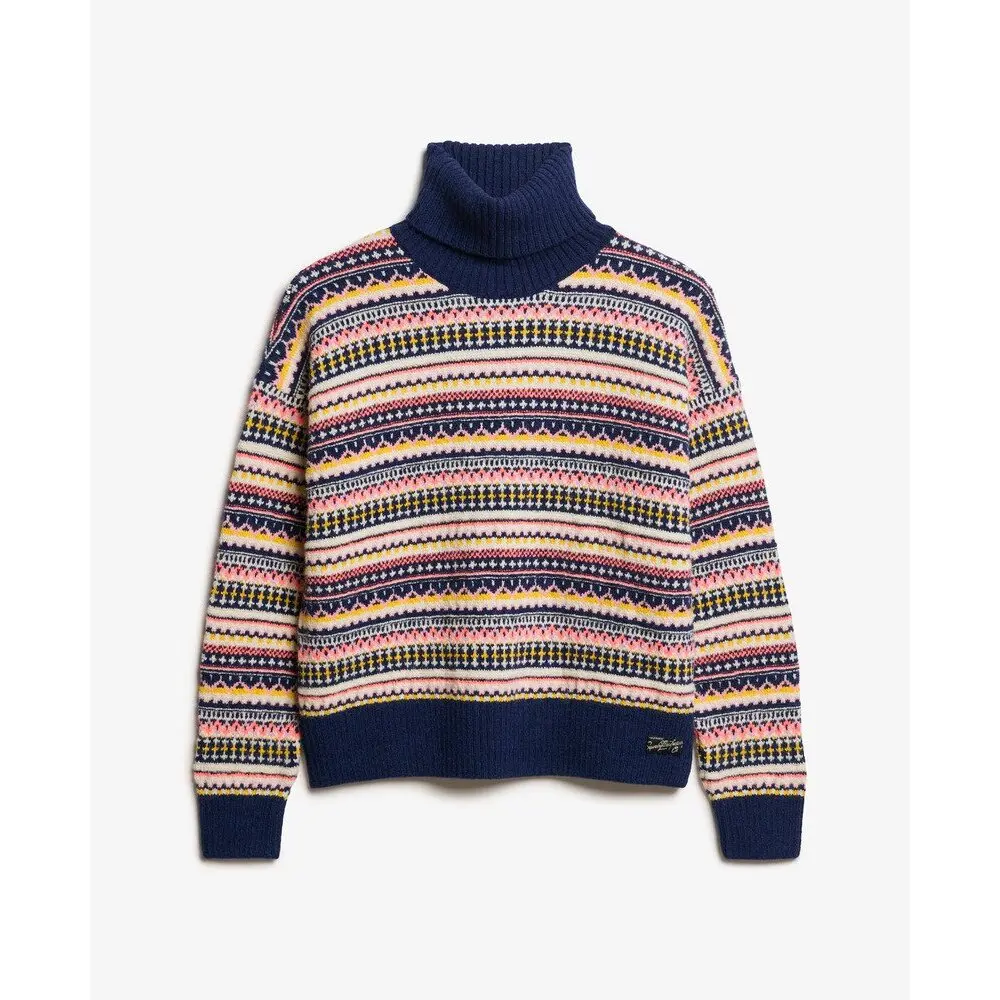 Pull texturé à rayures femme Superdry