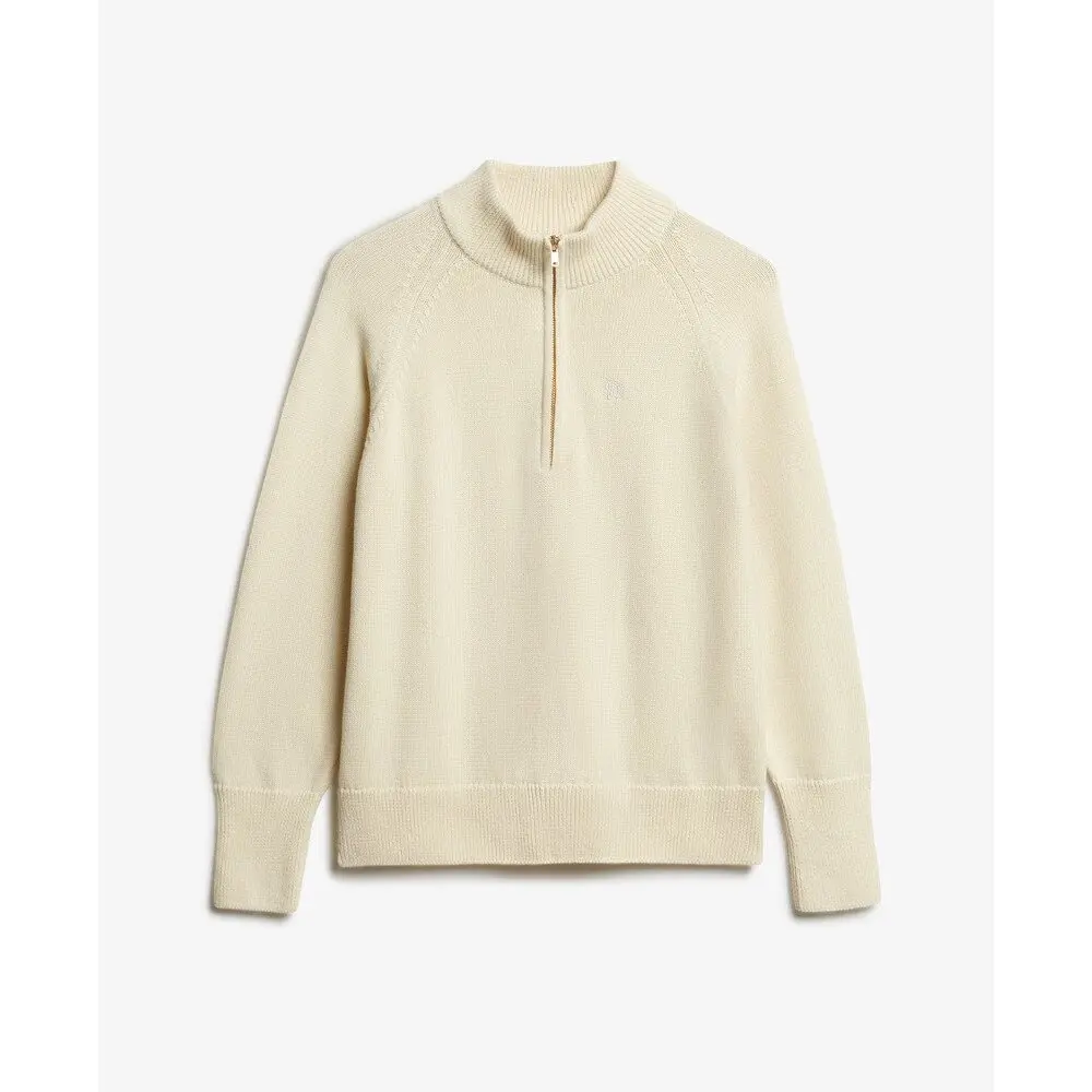 Pull Superdry Pull classique à col zippé coton femme EU - vue 2